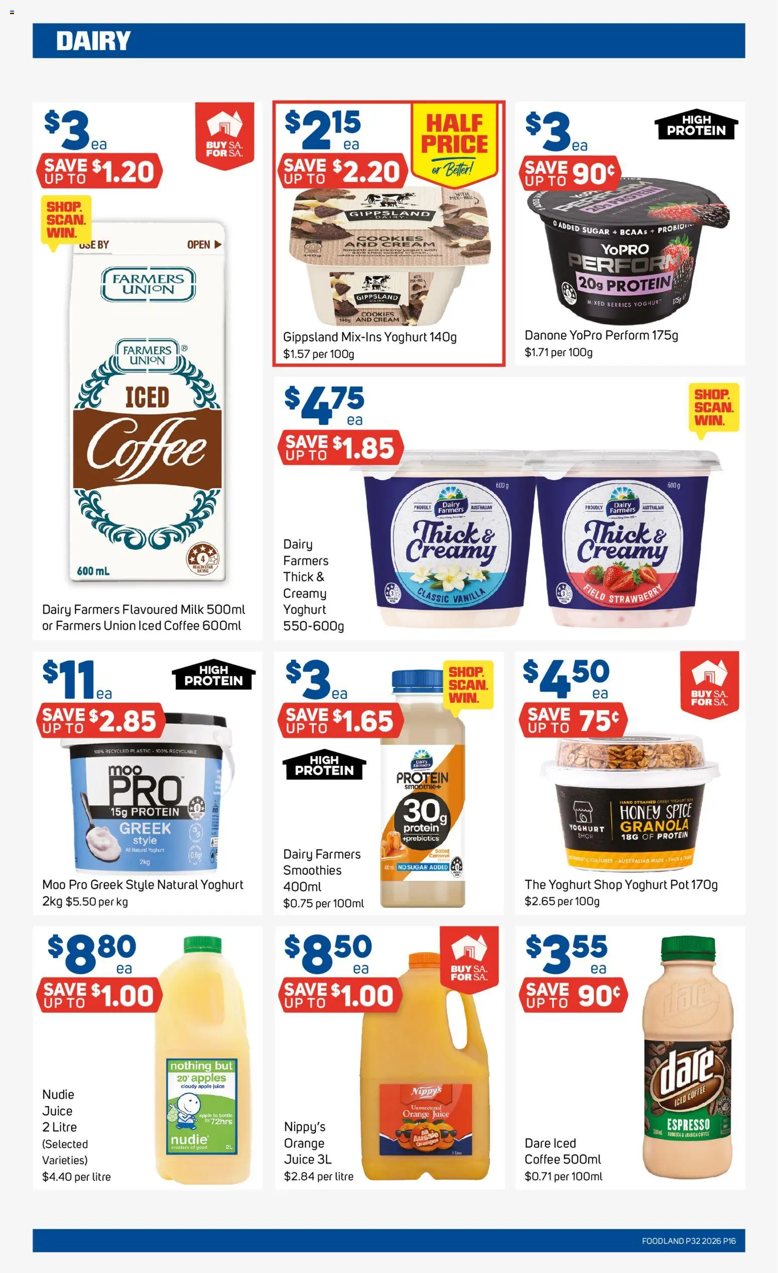 Foodland catalogue - valid from 05/08/2026 | Page: 16 | Products: Pot, Dairy, Yoghurt, Cream