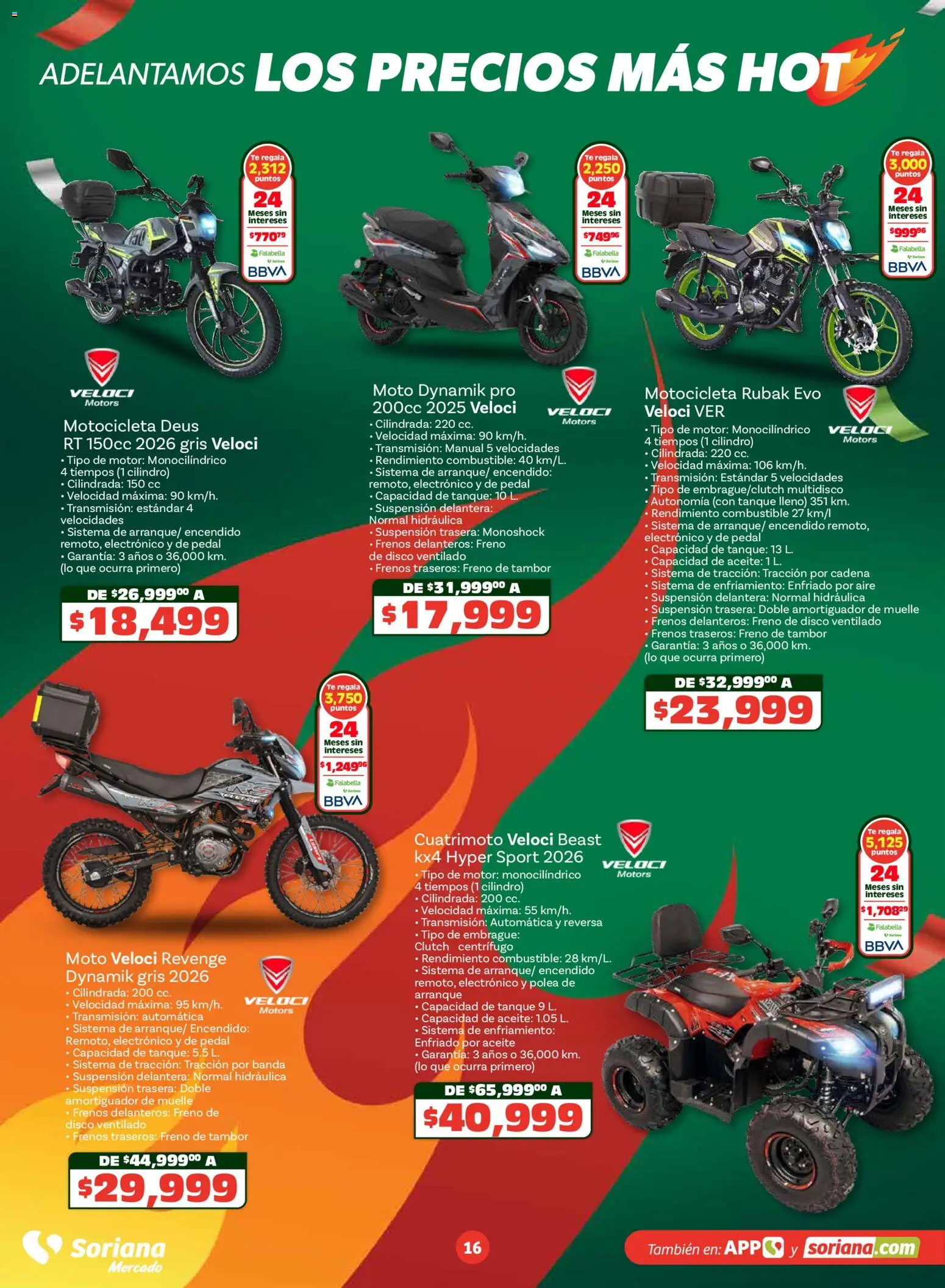 Nuevas ofertas de Soriana válidas en toda la República Mexicana desde el 14.05.2026. ¡Encuentra las mejores ofertas en Soriana Adelantamos los precios más hot Mercado Nacional! | Página: 16 | Productos: Aceite, Disco, Té, Cadena