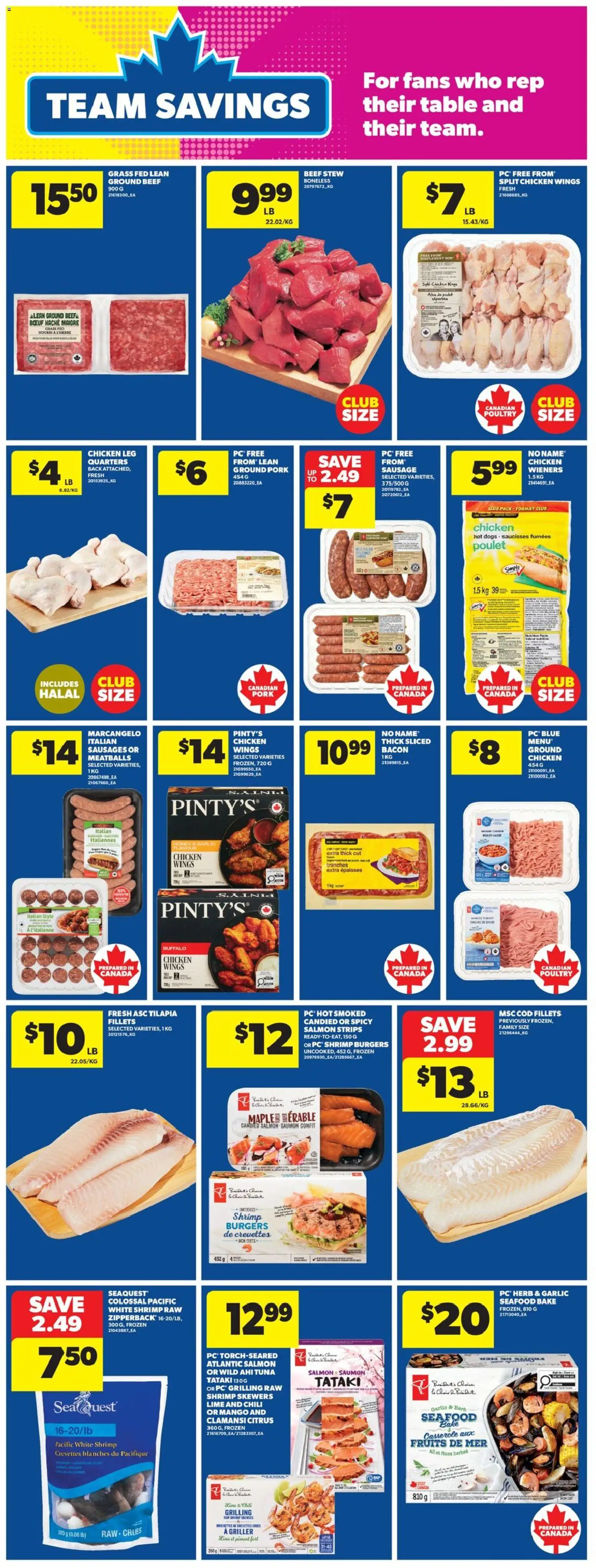 Real Canadian Superstore flyer valid from 28.05.2026 | Page: 17 | Products: Beef, Chicken wings, Table, Pork