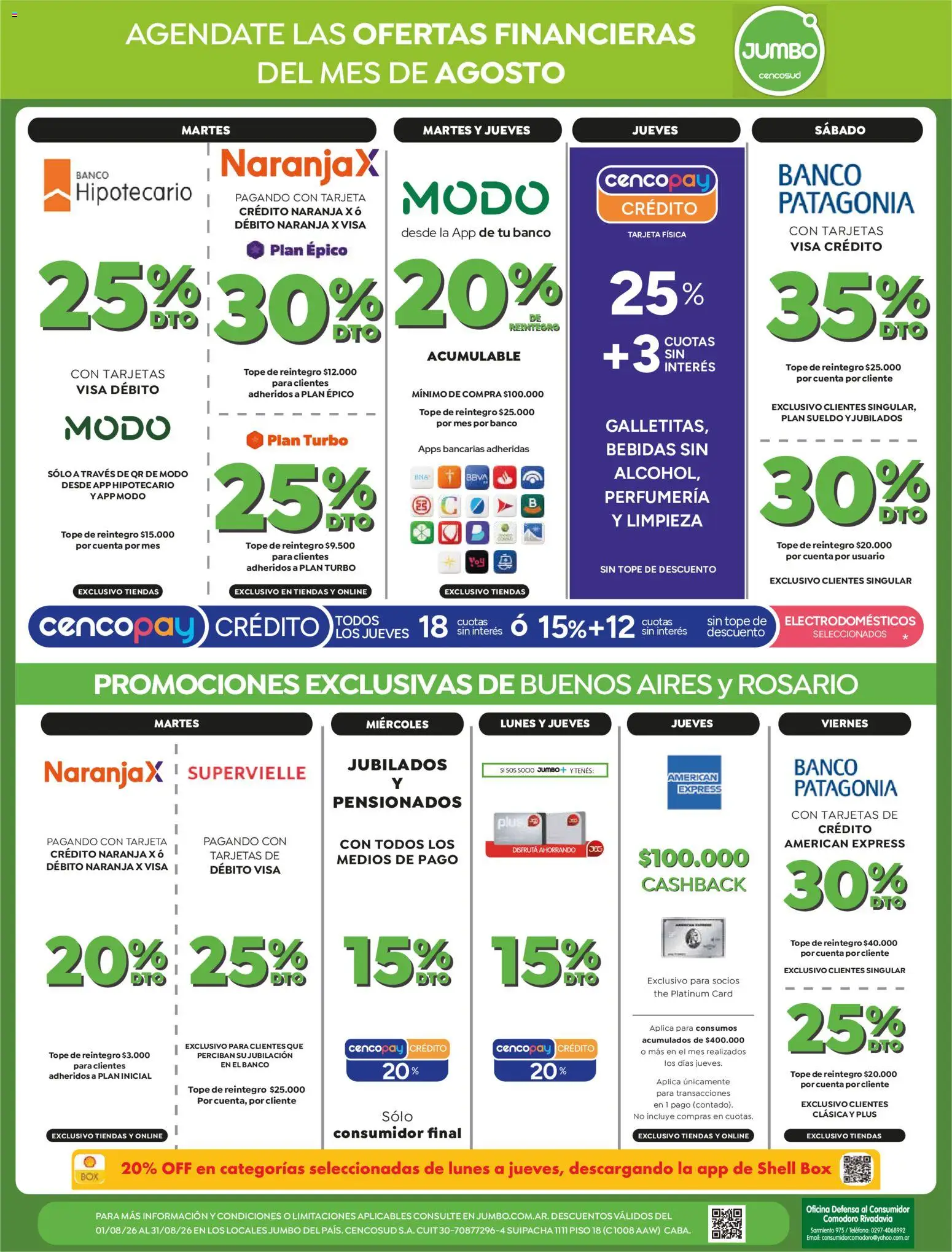 Jumbo - Ofertas │ válido desde el 13/08/2026 | Página: 9 | Productos: Teléfono, Rosario, Bebidas