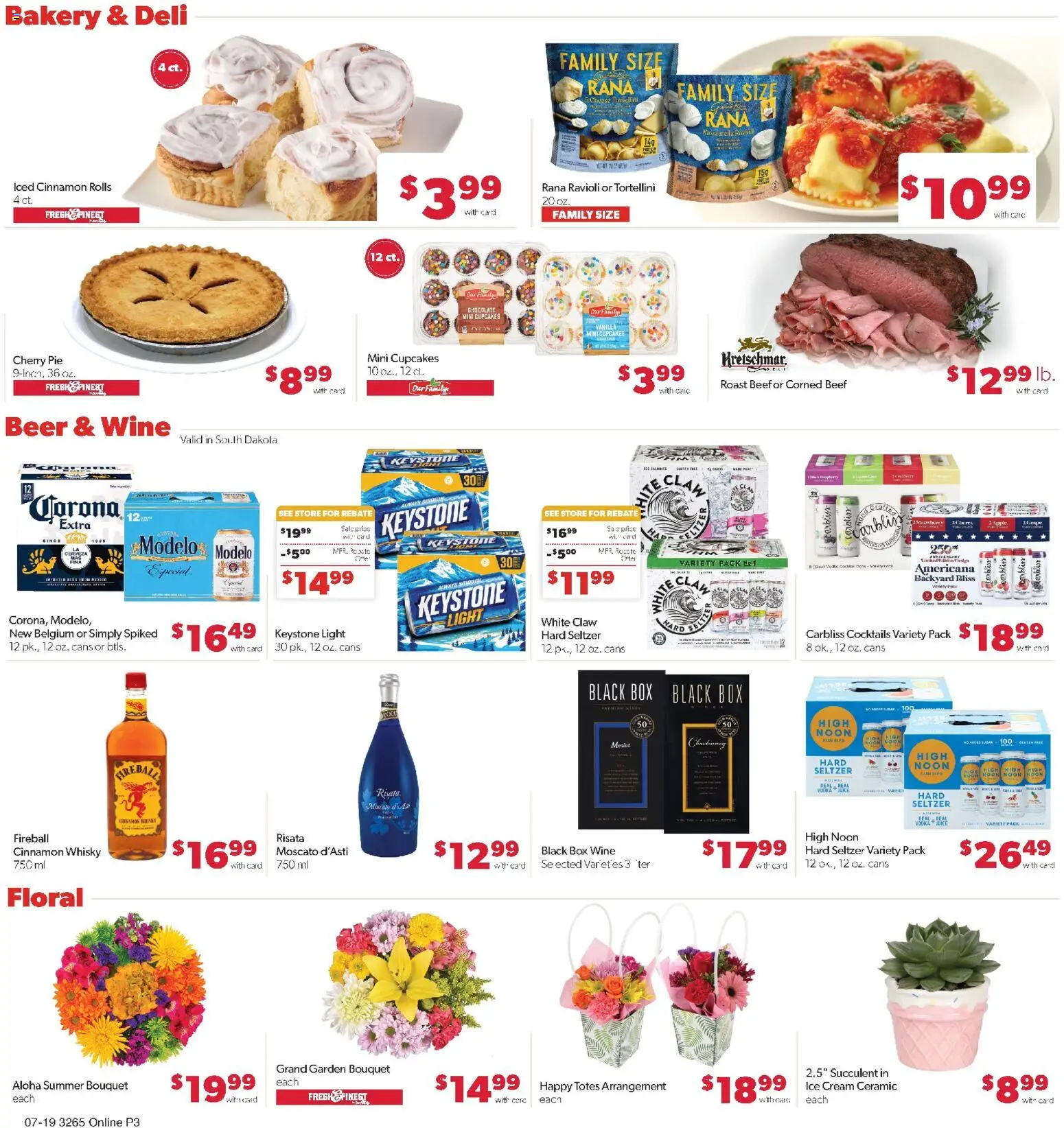 Family Fare Weekly Ad - SD - valid from 07/19/2026 | Page: 8 | Products: Beef, Cream, Vodka, Ice cream