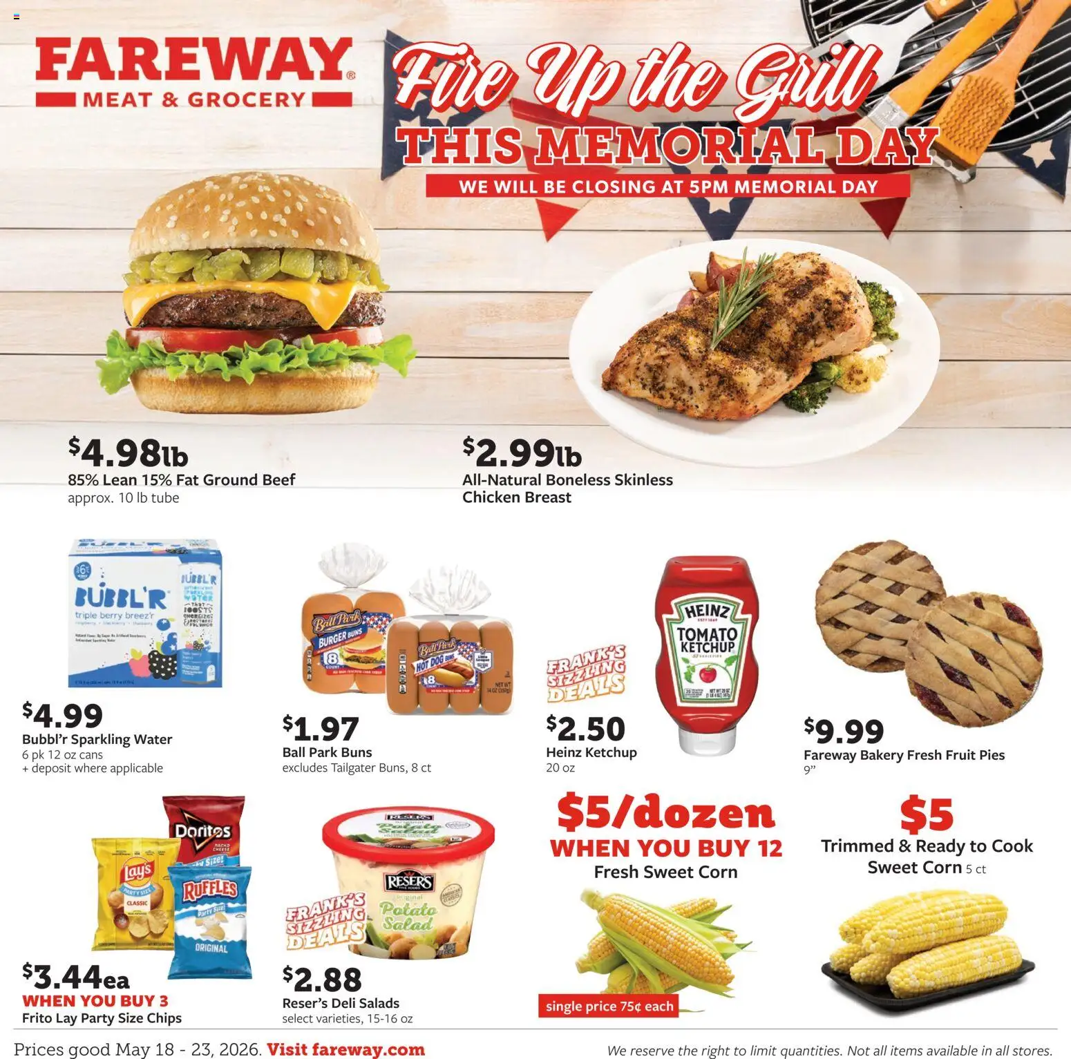 Fareway Weekly Ad - valid from 18.05.2026 | Page: 1