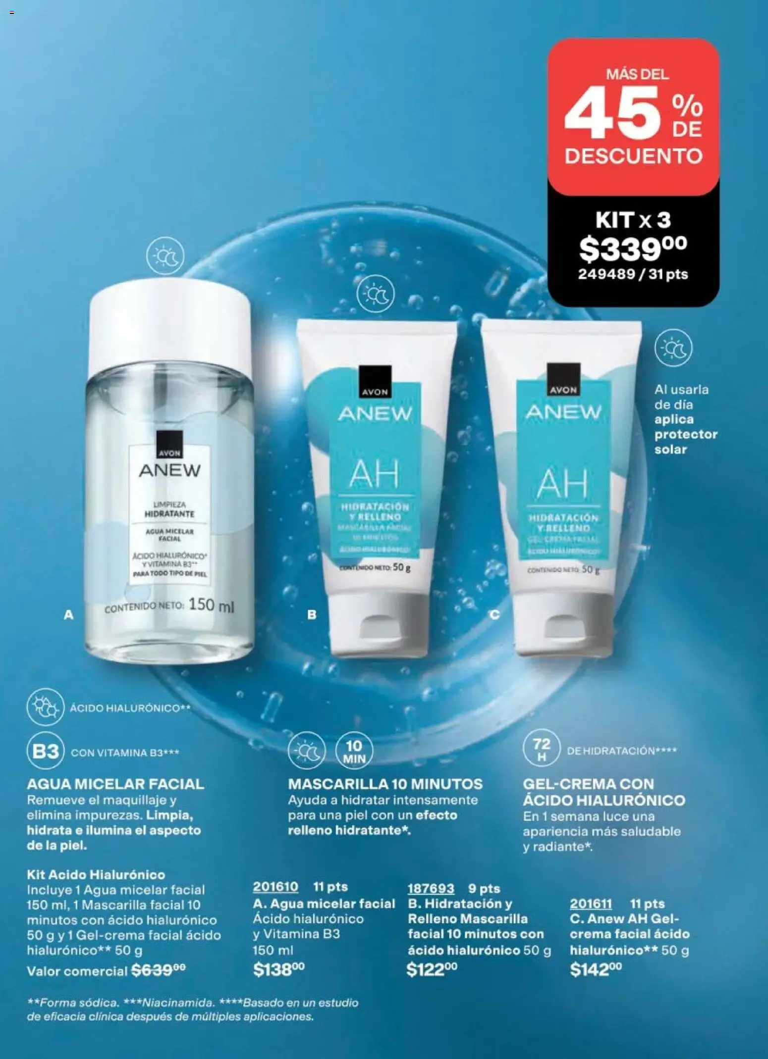 Nuevas ofertas de AVON válidas en toda la República Mexicana desde el 02.04.2026. ¡Encuentra las mejores ofertas en AVON campaña 6 2026! | Página: 145 | Productos: Agua, Radiante, Mascarilla, Maquillaje