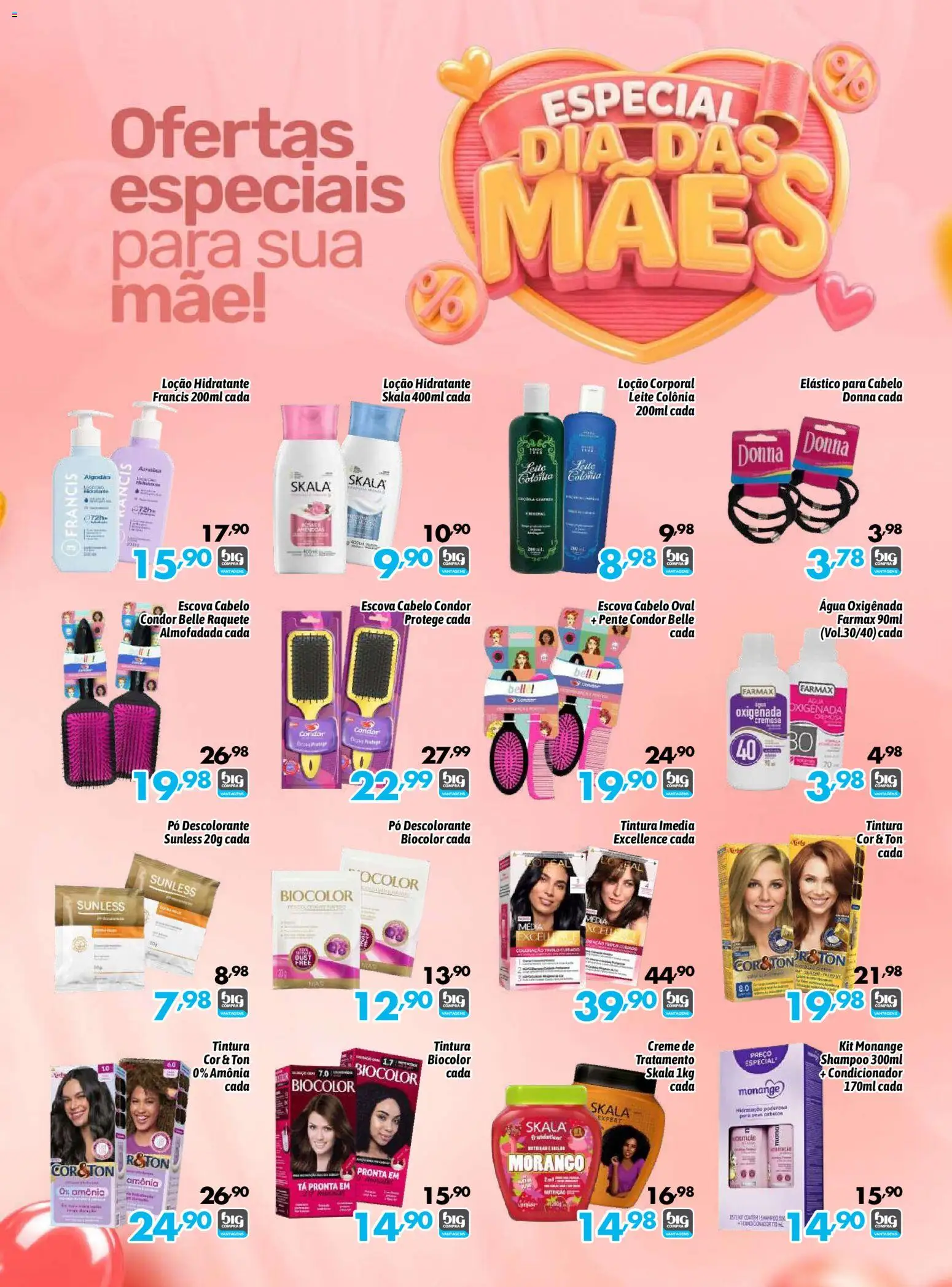 Big Compra Folheto - válido de 07.05.2026 | Página: 3 | Produtos: Shampoo, Descolorante, Pó, Condicionador