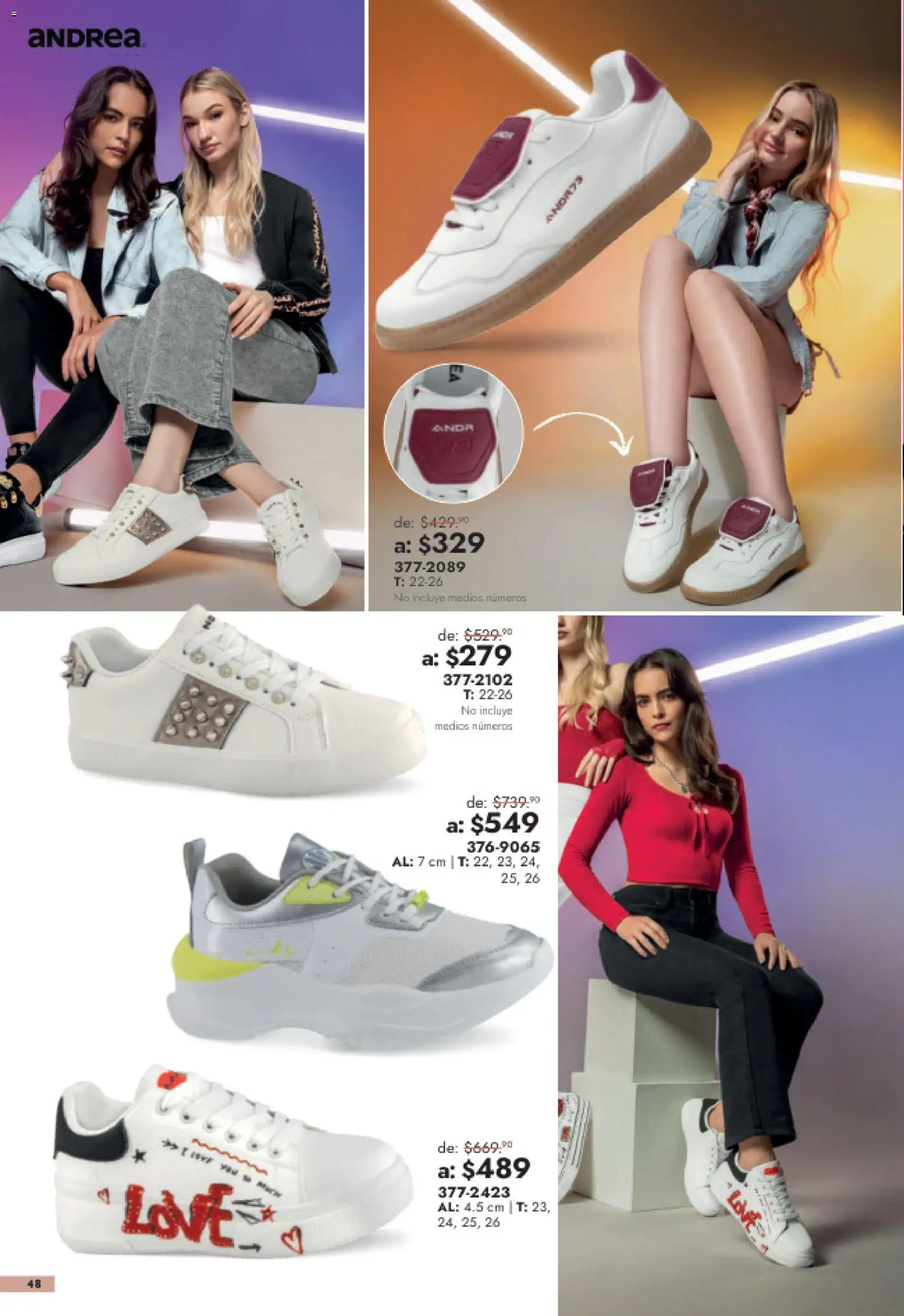 Nuevas ofertas de Andrea válidas en toda la República Mexicana desde el 26/07/2026. ¡Encuentra las mejores ofertas en Andrea catálogo Outlet! | Página: 48
