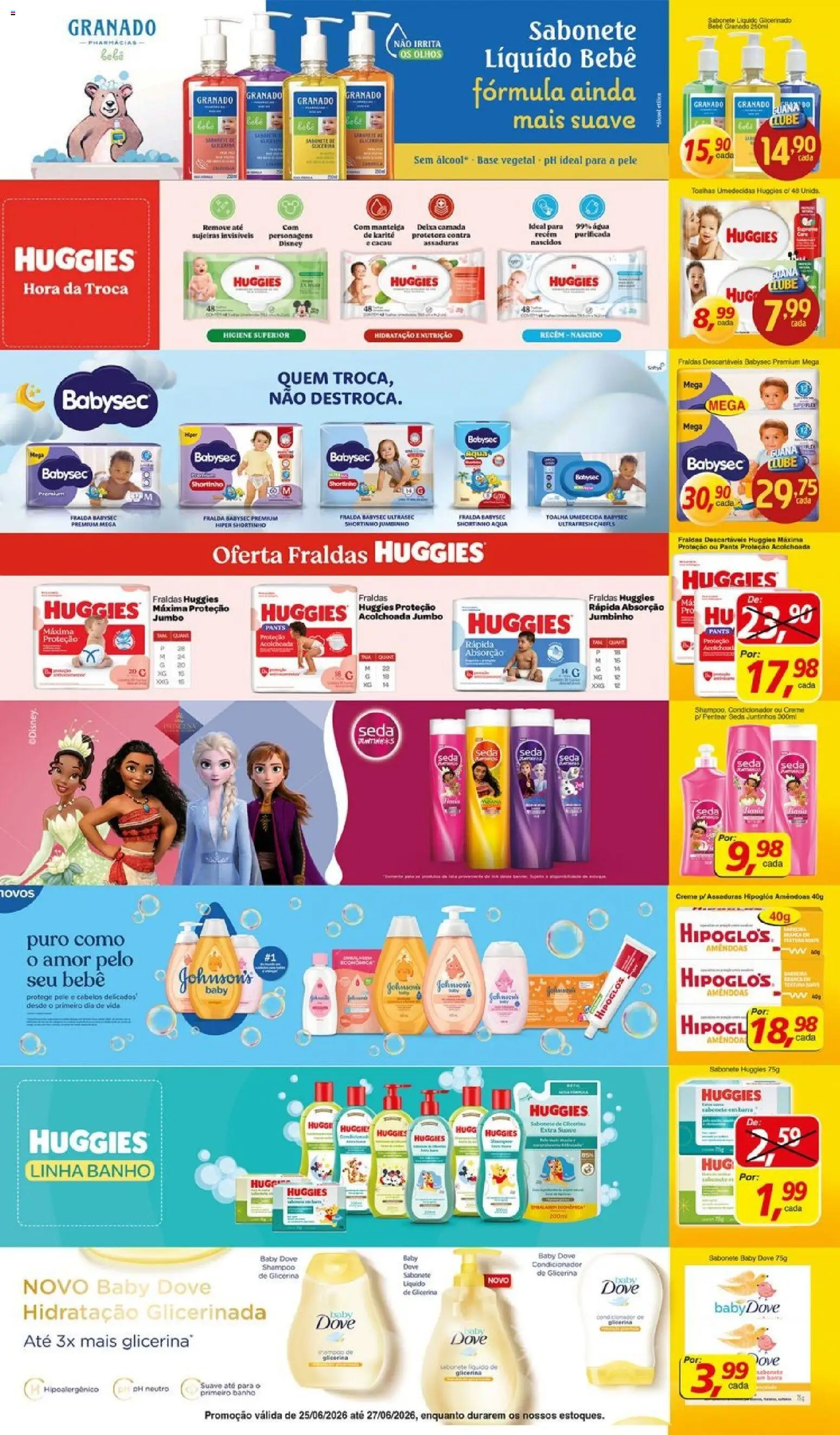 Supermercados Guanabara Folheto - válido de 25/06/2026 | Página: 2 | Produtos: Manteiga, Sabonete, Fraldas, Sabonete líquido
