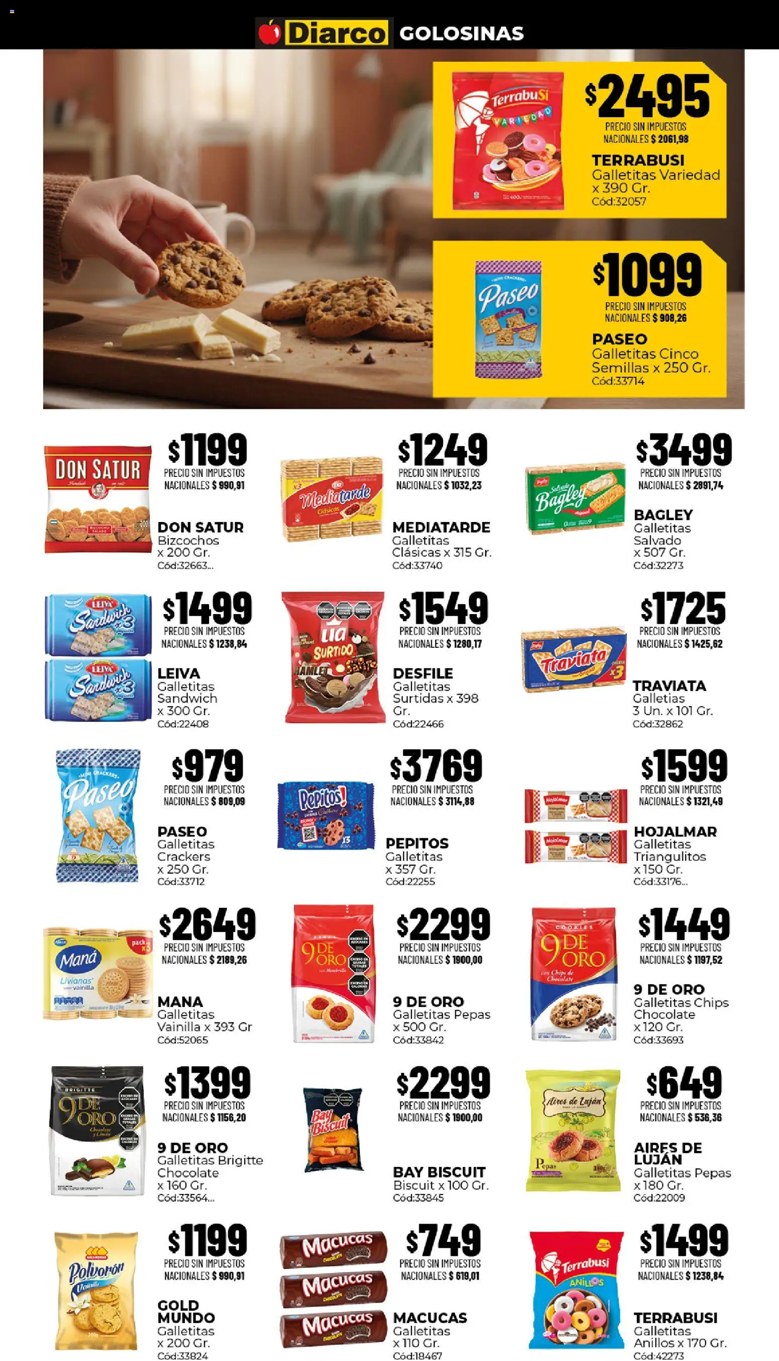 Diarco - Ofertas Gba │ válido desde el 03/08/2026 | Página: 5 | Productos: Vainilla, Semillas, Chocolate, Bizcochos