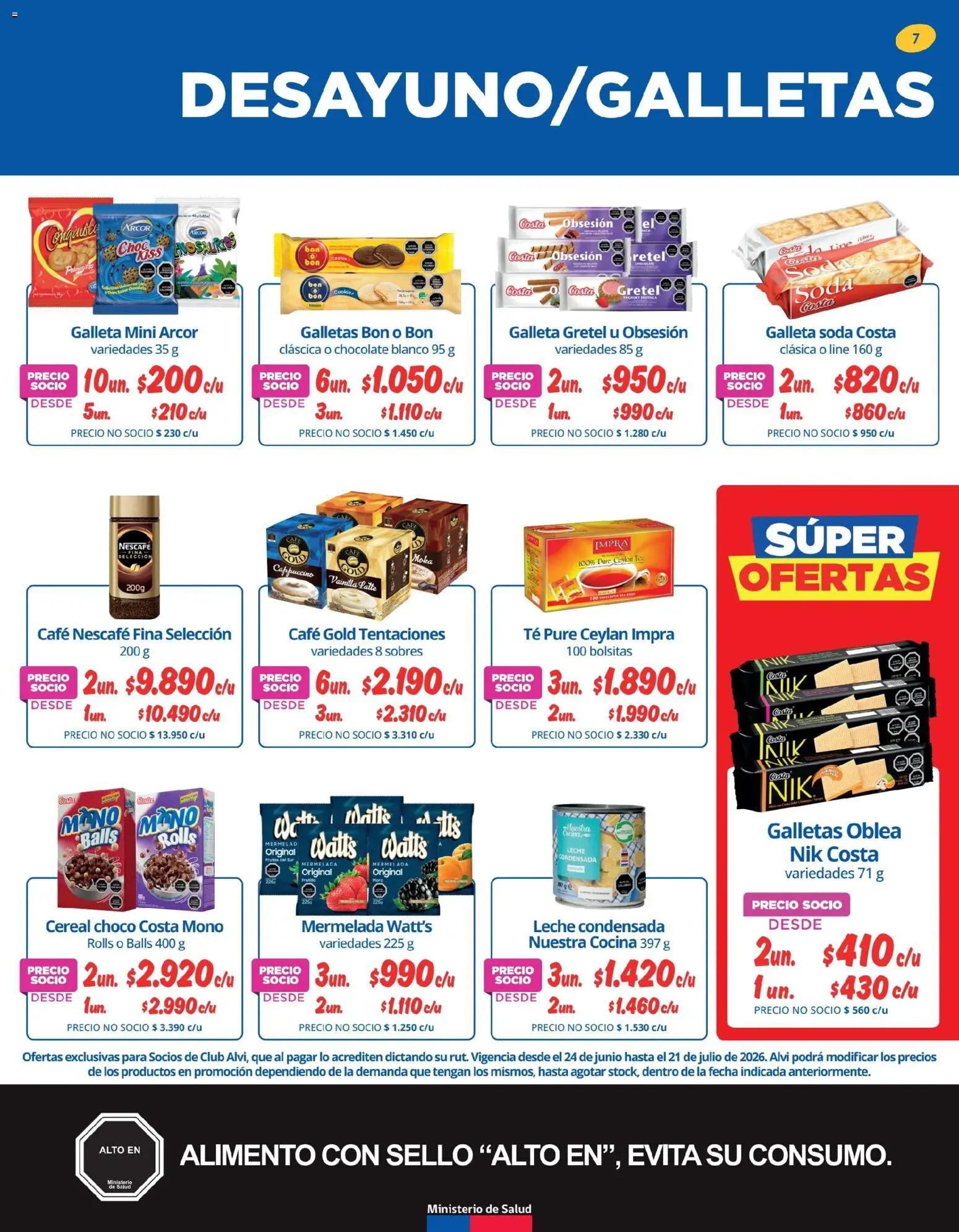 Alvi catálogo │ válido desde el 23.06.2026 | Página: 7 | Productos: Mono, Leche, Café, Frutilla