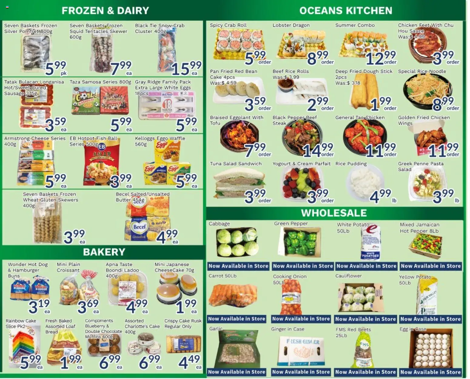Oceans flyer valid from Jun 26, 2026 | Page: 4 | Products: Rice, Cream, Cheese, Chicken