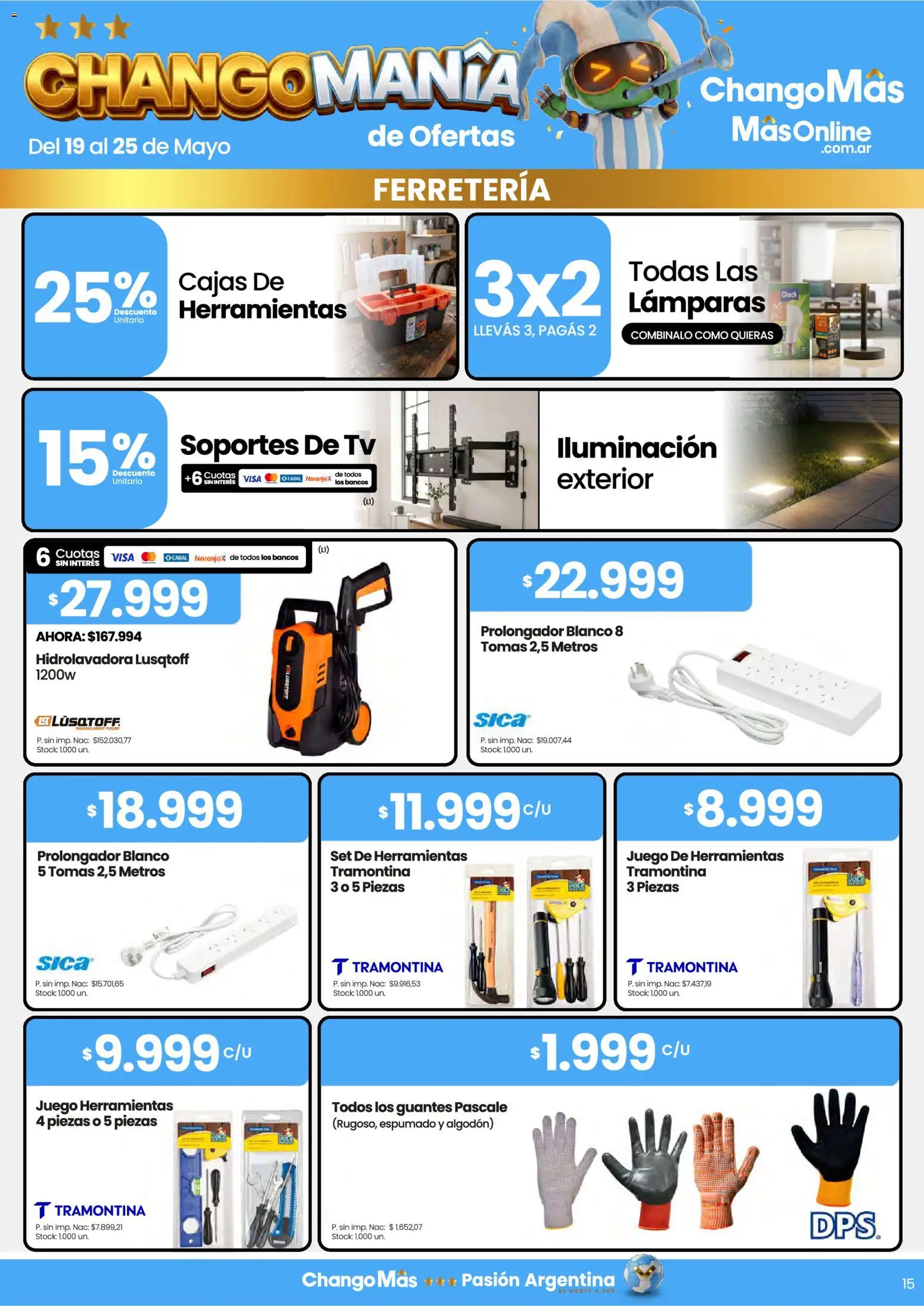 Punto Mayorista catálogo │ válido desde el 19.05.2026 | Página: 15 | Productos: Algodón, Hidrolavadora, Guantes