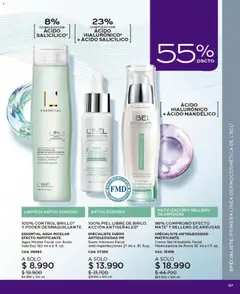 Catálogo L'Bel Campaña 10 válido desde el 01.06.2026 | Página: 57 | Productos: Desmaquillante, Agua, Crema, Serum