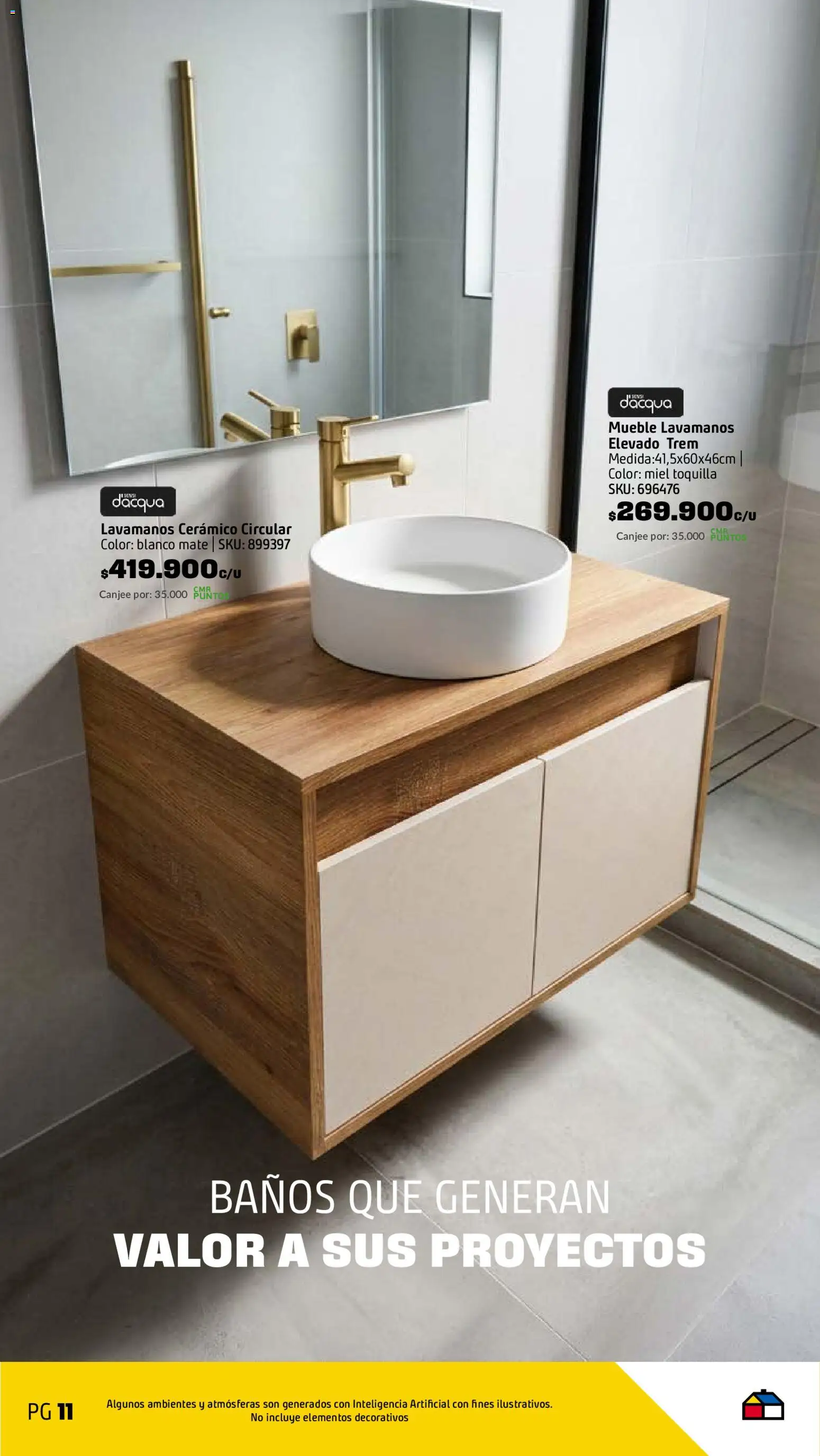 Homecenter revista - valida desde el 08/09/2026 | Página: 12 | Productos: Lavamanos