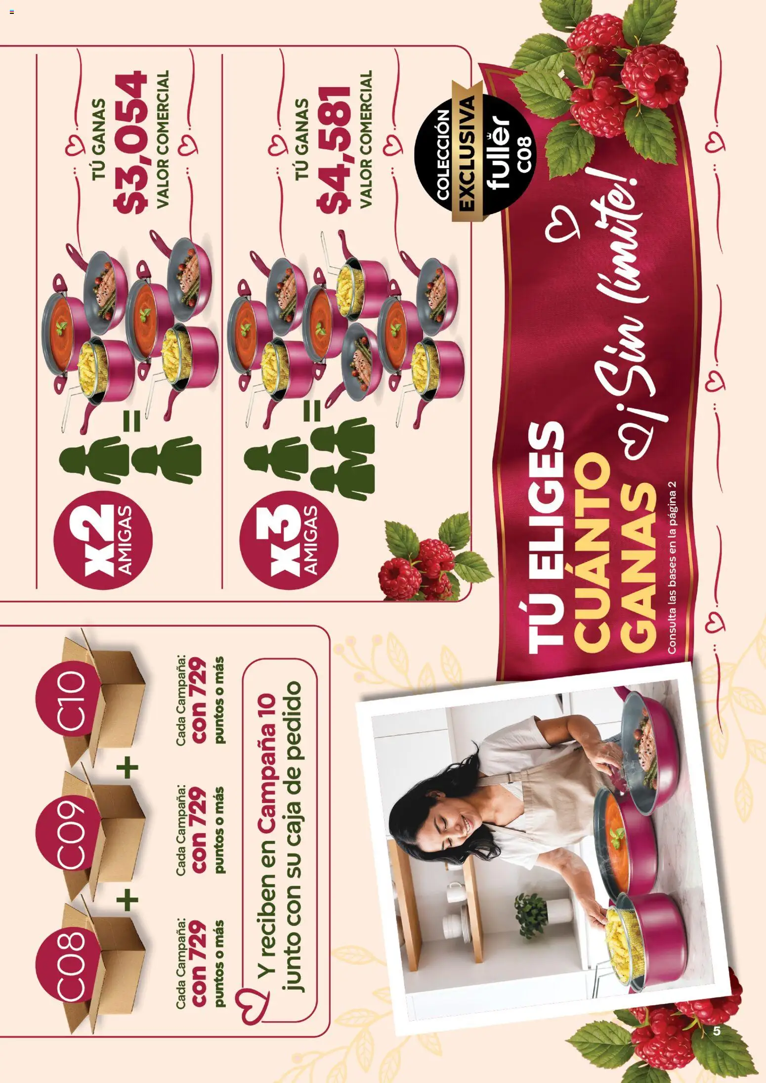 Nuevas ofertas de Fuller válidas en toda la República Mexicana desde el 22/07/2026. ¡Encuentra las mejores ofertas en Fuller Gana Más 8 2026! | Página: 5 | Productos: Caja, Campana