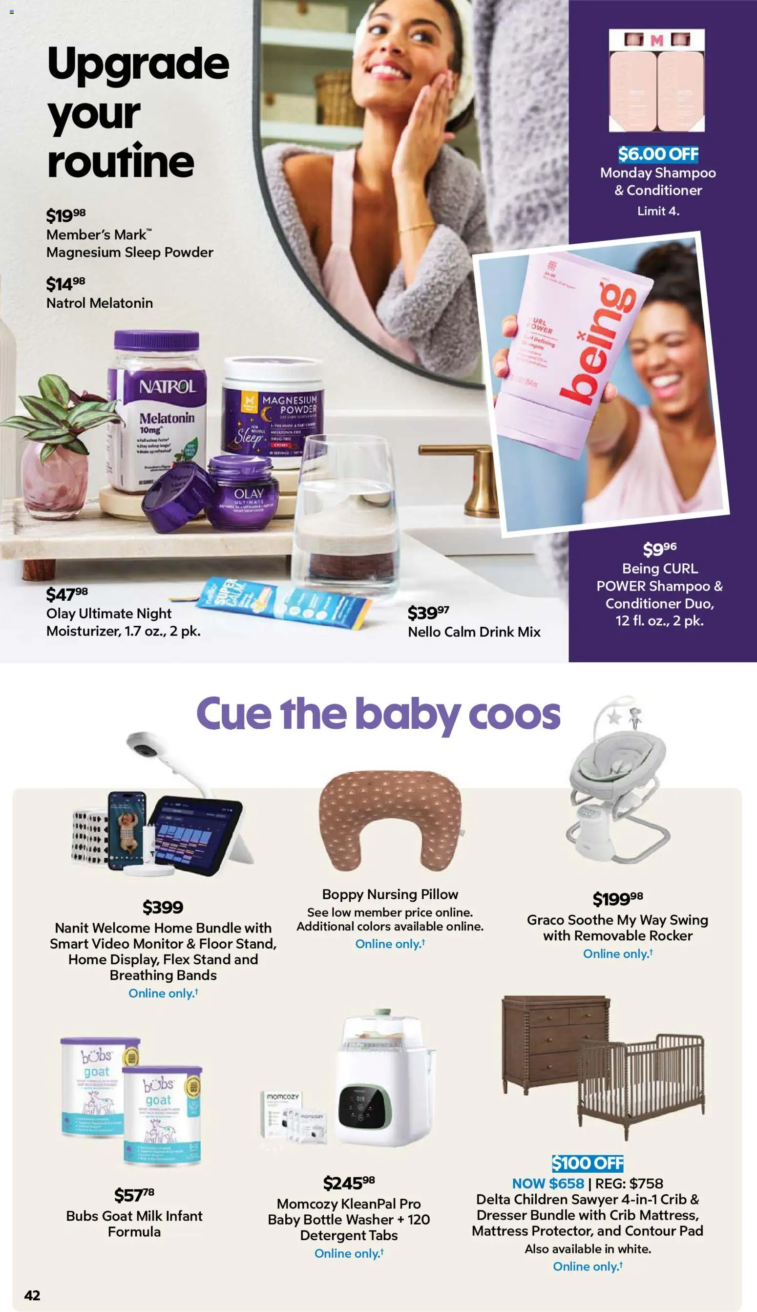 Sam's Club Weekly Ad - valid from 08/26/2026 | Page: 42 | Products: Magnesium, Pillow, Shampoo, Washer