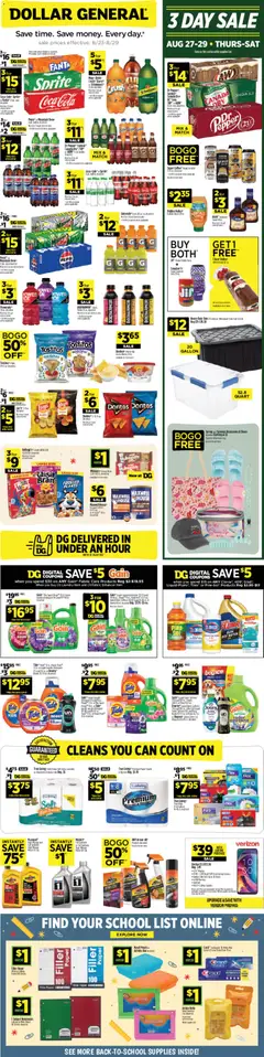 Preview of Dollar General weekly ads valid from 08/23/2026