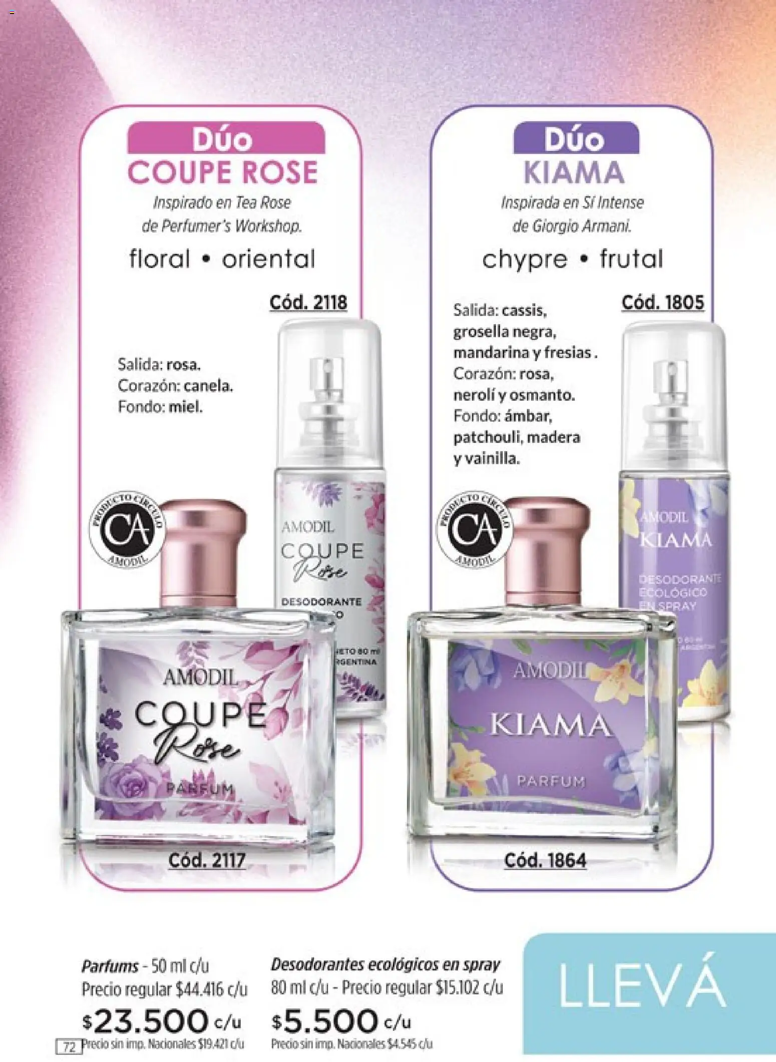 Catálogo Amodil Campaña 12 │ válido desde el 30/06/2026 | Página: 72 | Productos: Desodorante