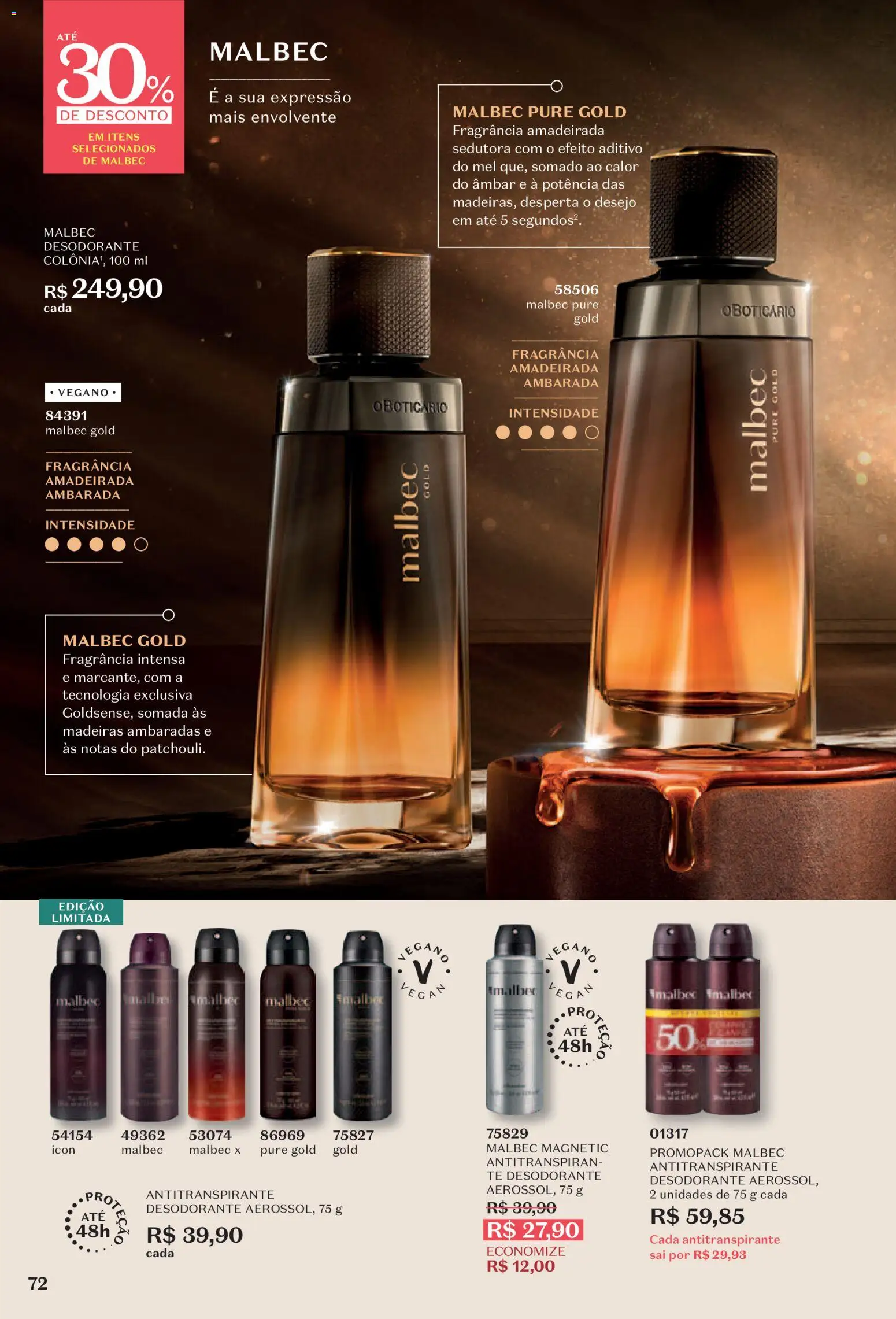 O Boticário Folheto - válido de 29/06/2026 | Página: 76 | Produtos: Fragrância, Madeiras, Desodorante, Mel