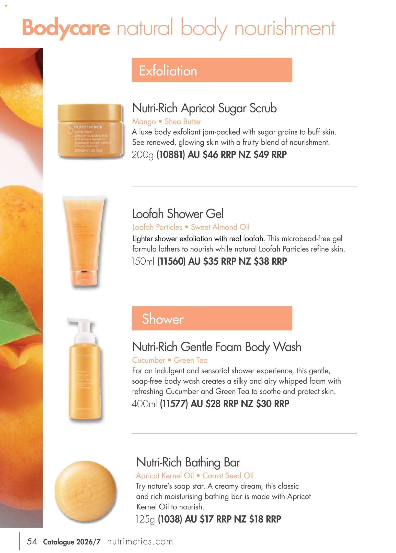 Nutrimetics catalogue - valid from 01/09/2026 | Page: 54 | Products: Cucumber, Soap, Sugar, Foam