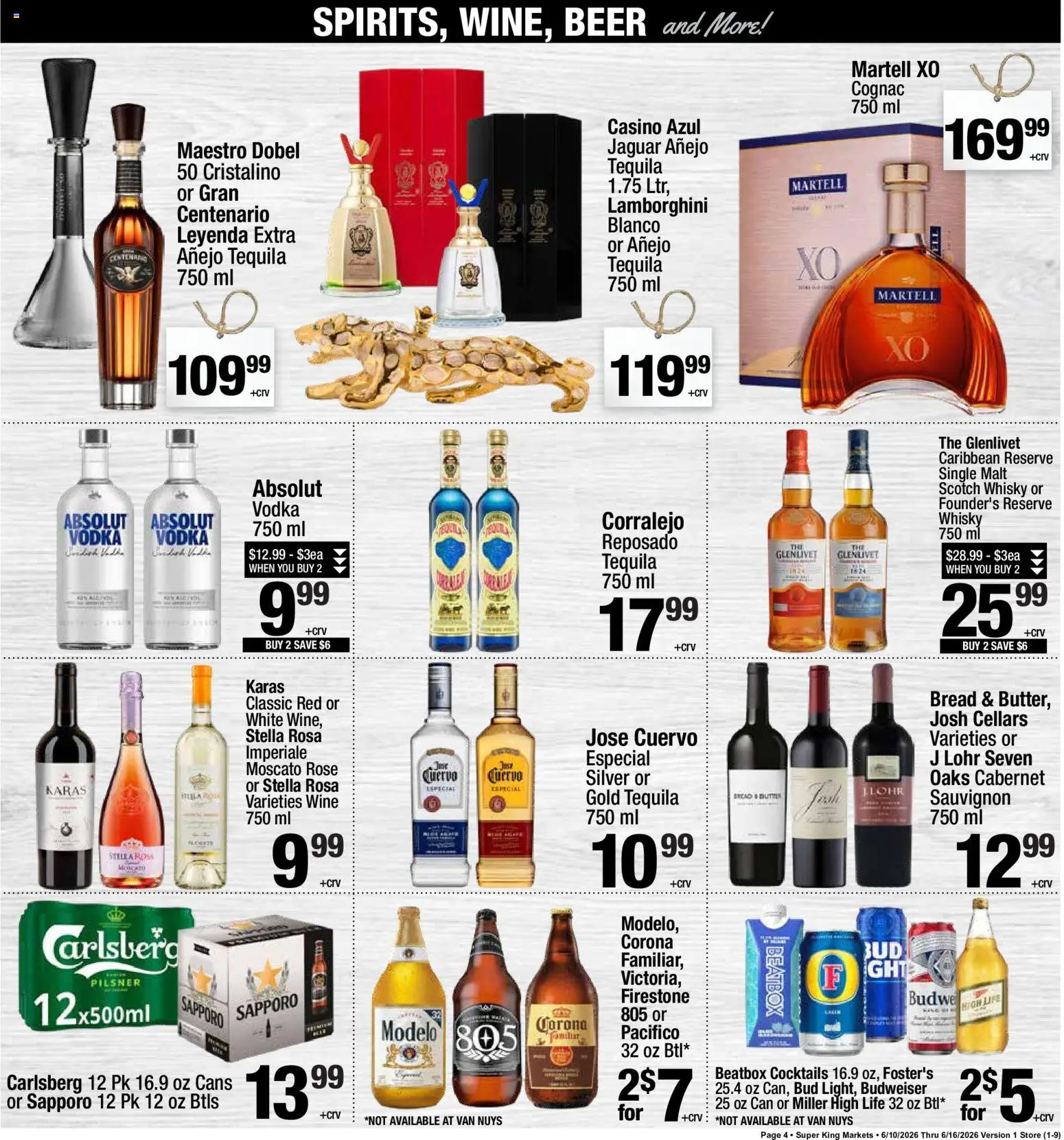 Super King Weekly Ad - valid from 10.06.2026 | Page: 5 | Products: Bread, Wine, Beer, Vodka