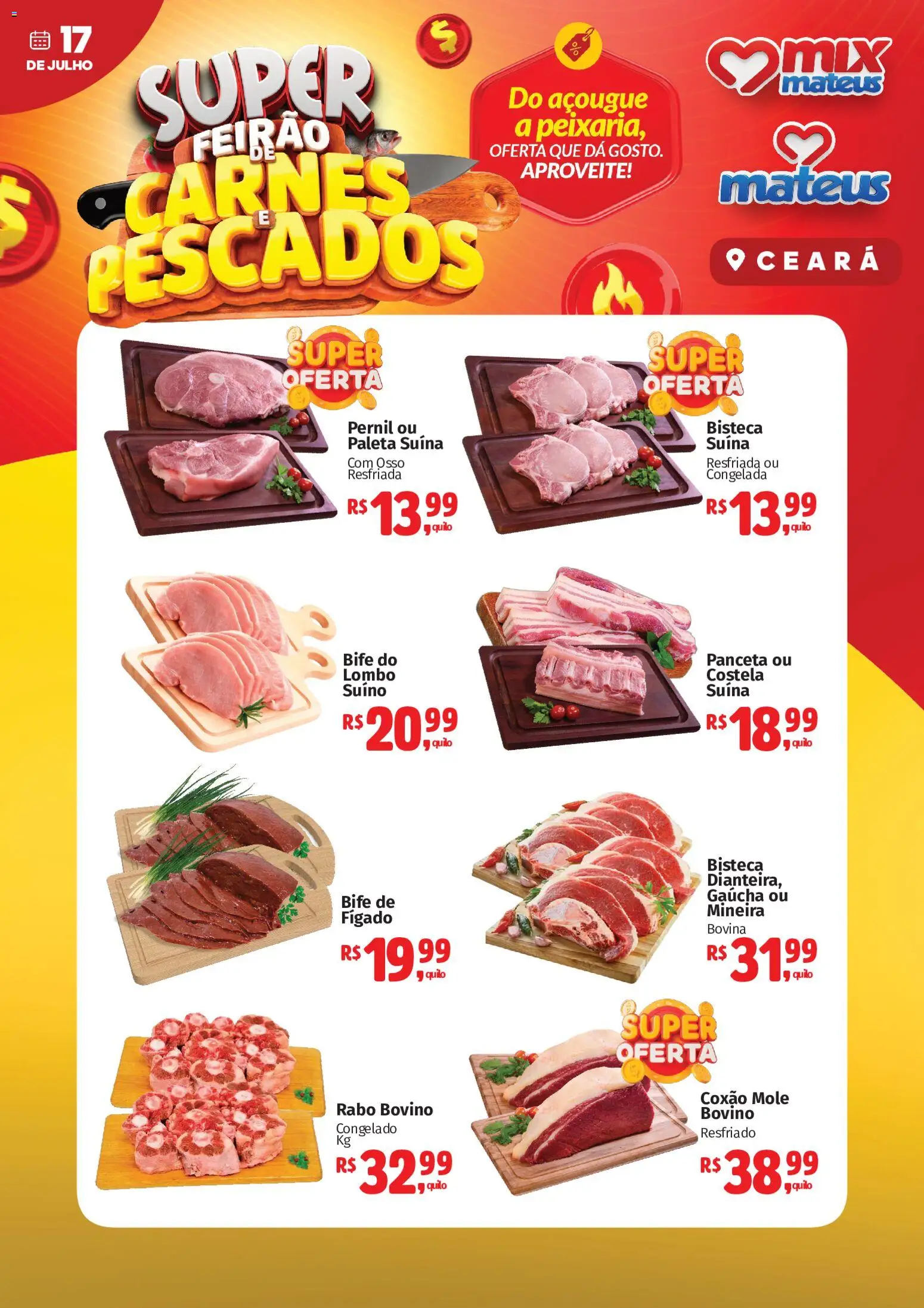 Mateus Folheto - válido de 17/07/2026 | Página: 1 | Produtos: Lombo, Pernil