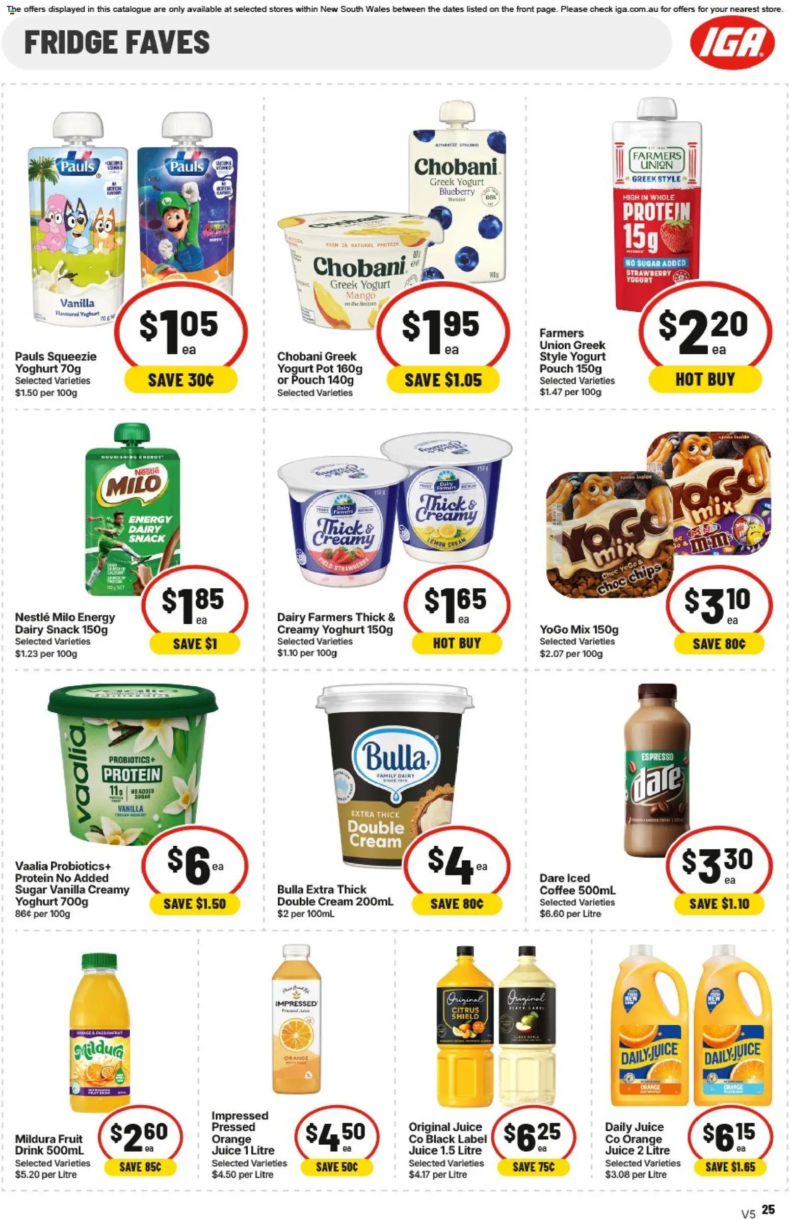 IGA catalogue - valid from 25/08/2026 | Page: 32 | Products: Juice, Lemon, Mango, Fruit