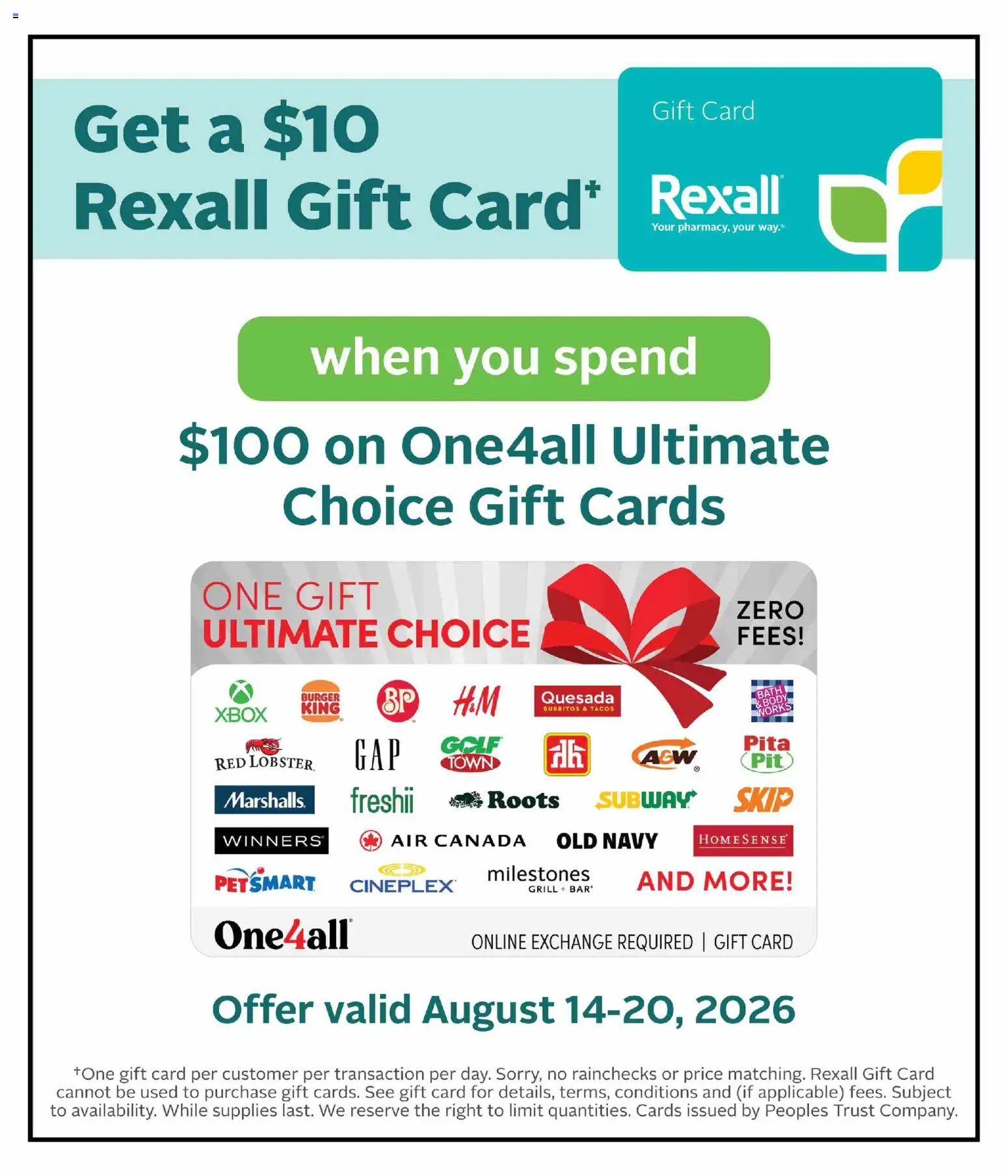 Rexall flyer valid from Aug 14, 2026 | Page: 17 | Products: Xbox, Grill, Bath