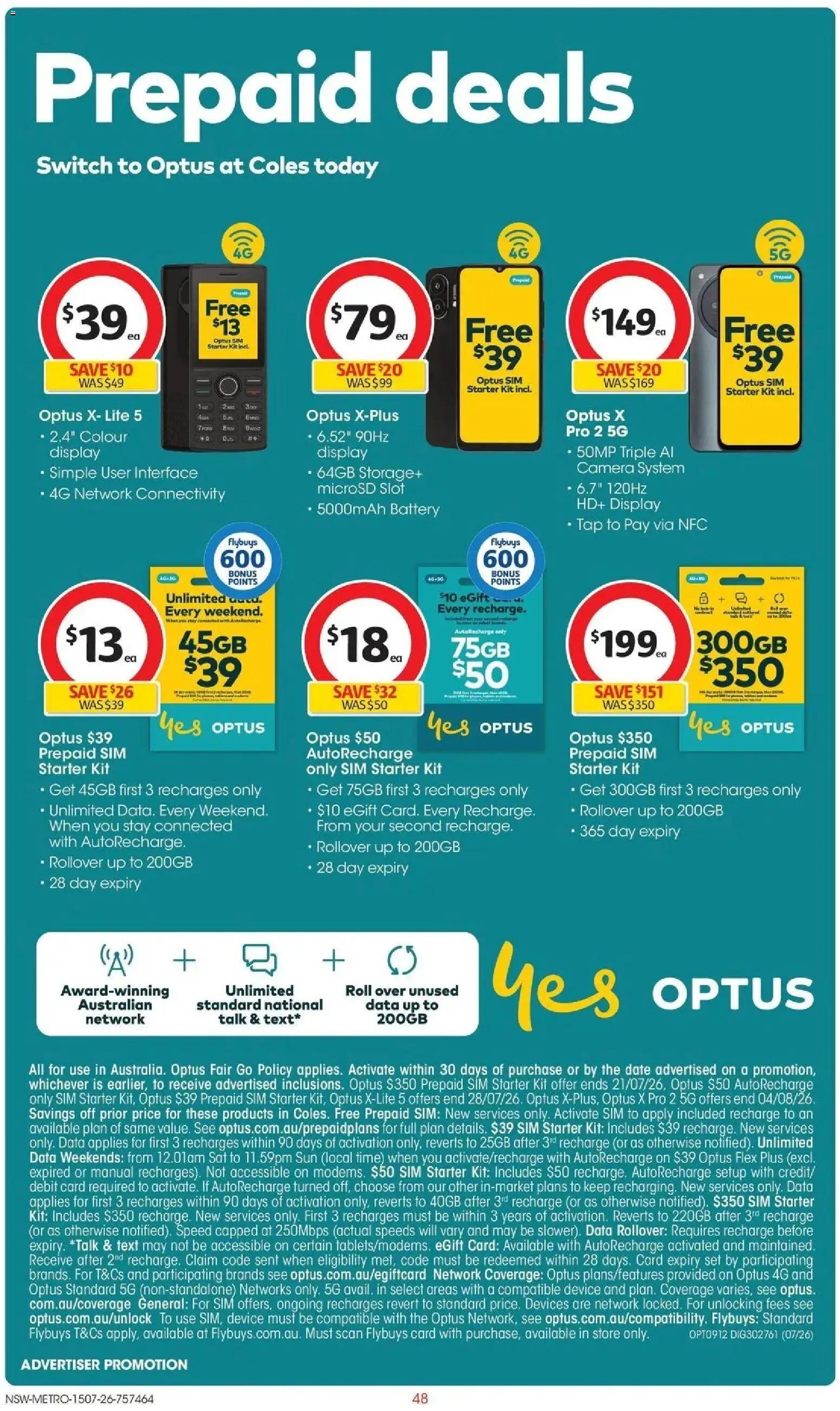 Coles catalogue - valid from 15/07/2026 | Page: 48 | Products: Tap, Date, Device, Camera