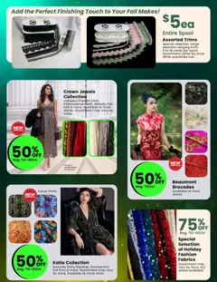 Preview of Fabricland weekly flyer / circulaire from shop Fabricland valid from Oct 1, 2026 | Page: 12 | Products: Foil