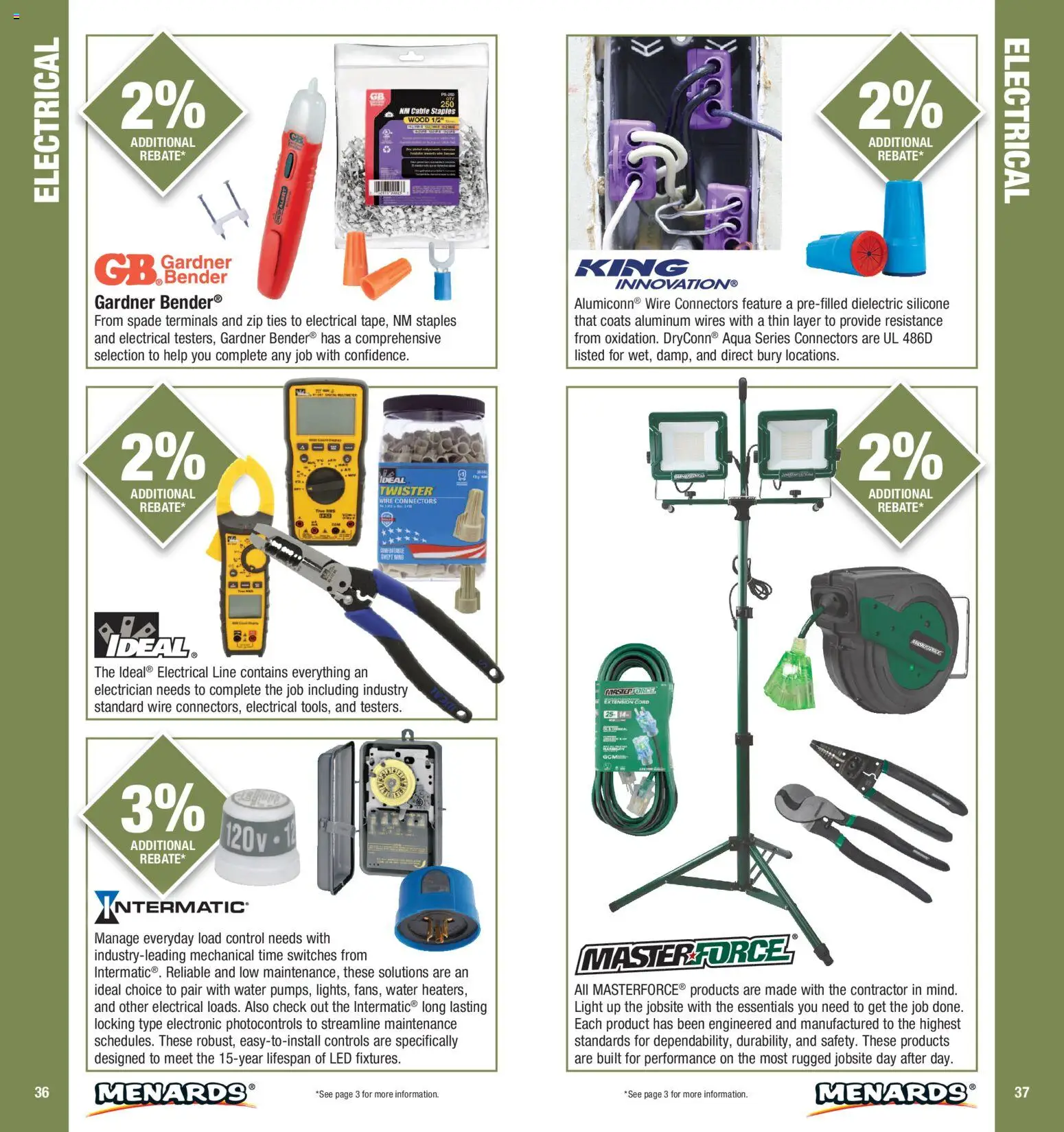 Menards Contractor Catalog - valid from 01/01/2026 | Page: 19 | Products: Spade, Wire, Water, Cable