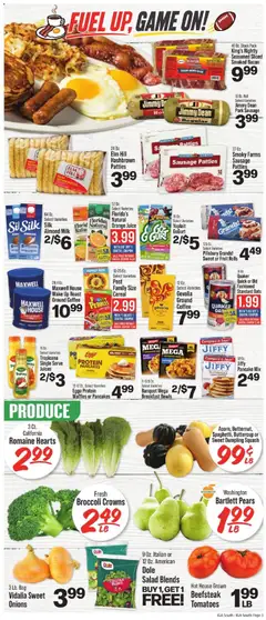 Preview of IGA weekly ads valid from 09/09/2026 | Page: 4 | Products: Orange juice, Coffee, Protein, Game
