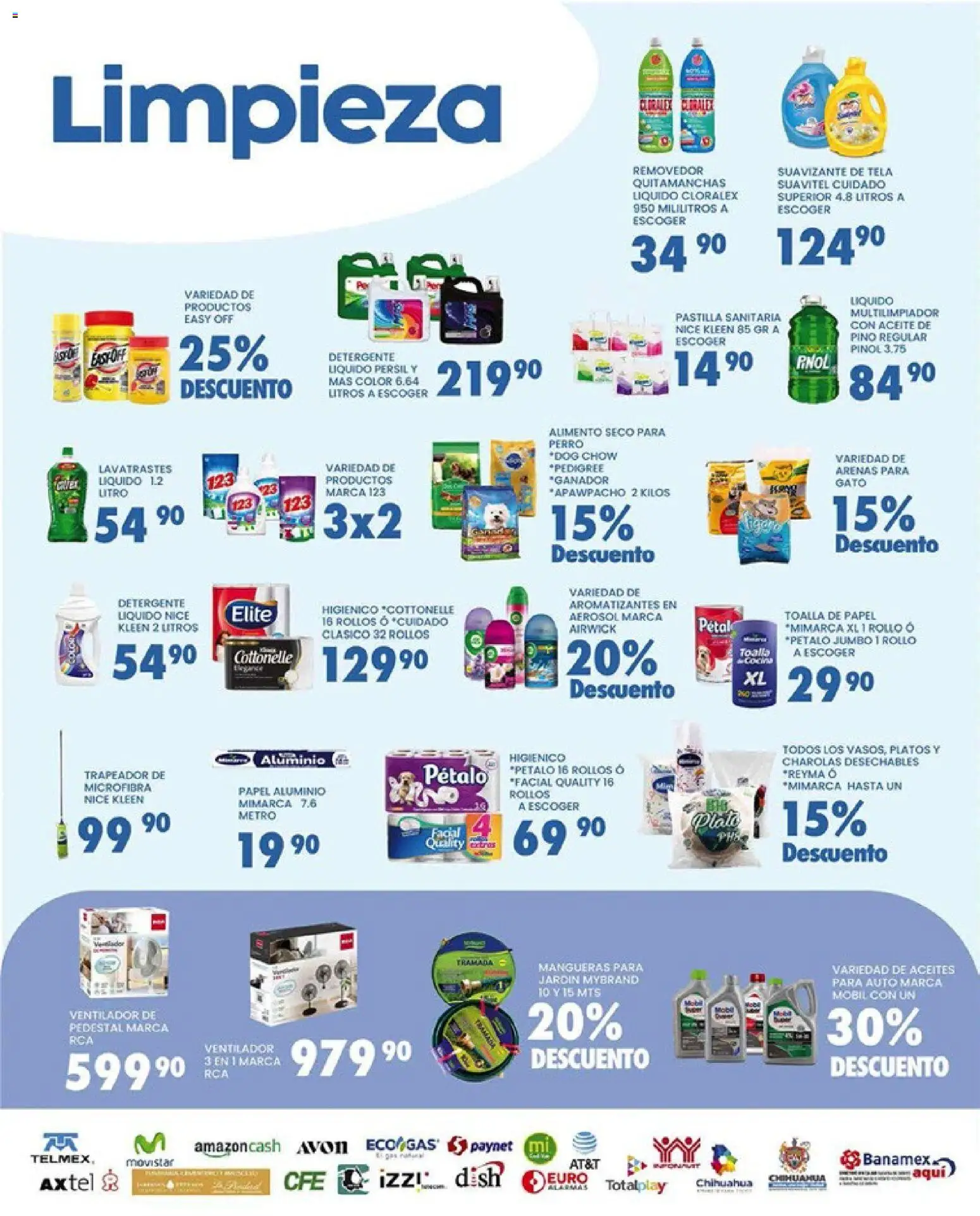 Nuevas ofertas de Alsuper válidas en toda la República Mexicana desde el 17/03/2026. ¡Encuentra las mejores ofertas en Alsuper folleto Chihuahua Capital! | Página: 5 | Productos: Detergente, Ventilador, Tablet, Trapeador