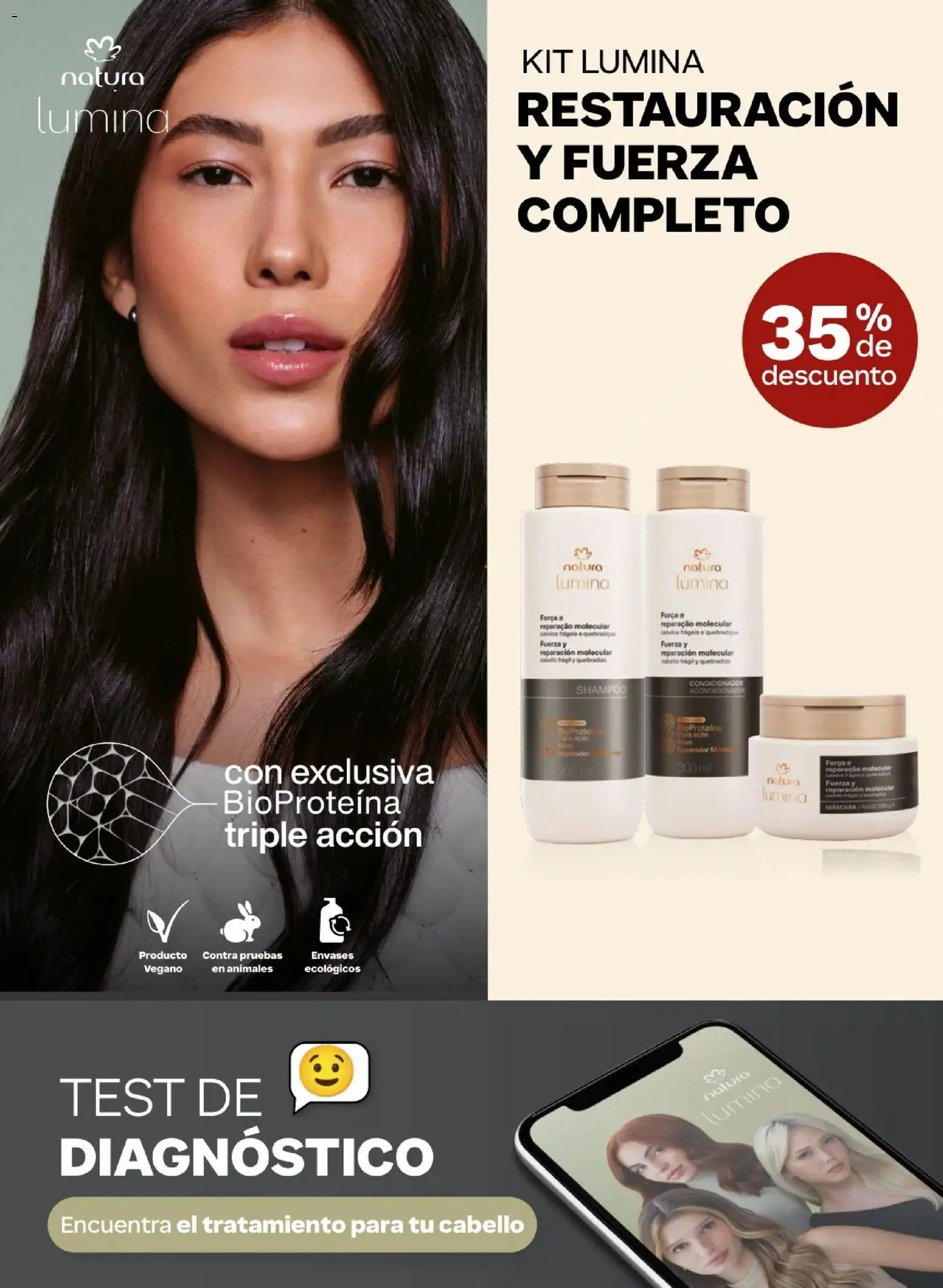 Catálogo Natura válido desde 31/03/2026 | Página: 134 | Productos: Máscara, Shampoo