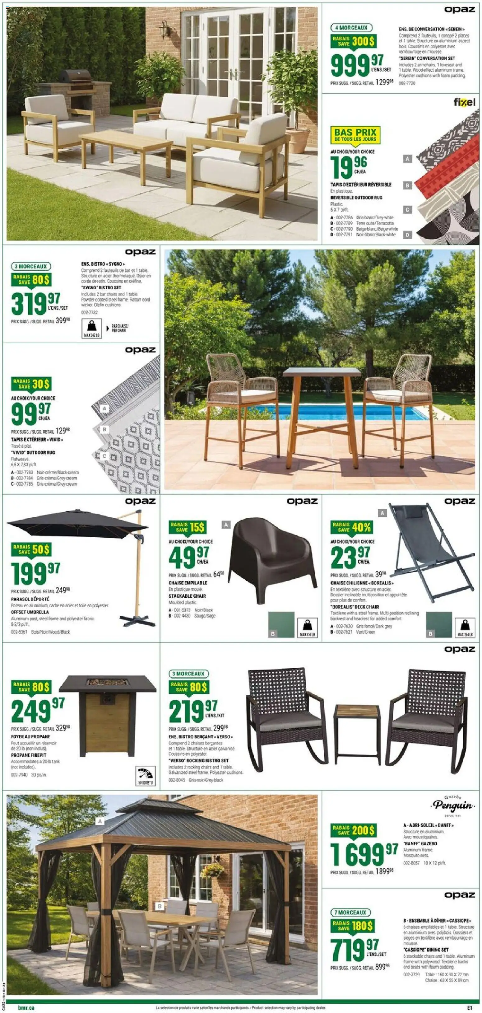 BMR flyer valid from 28.05.2026 | Page: 5 | Products: Umbrella, Powder, Deck chair, Chair