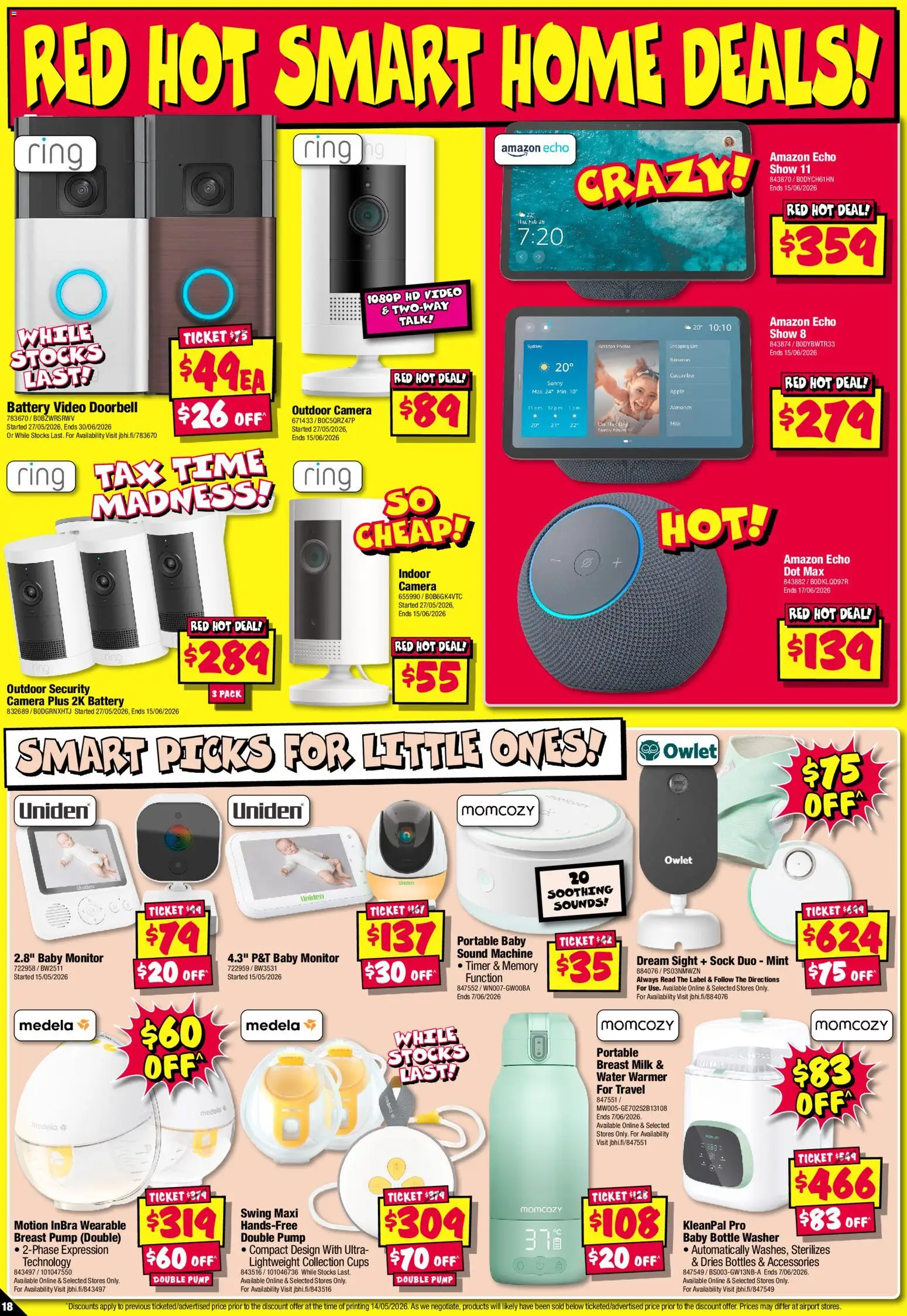 JB Hi-Fi catalogue - valid from 28.05.2026 | Page: 18 | Products: Cups, Battery, Timer, Washer