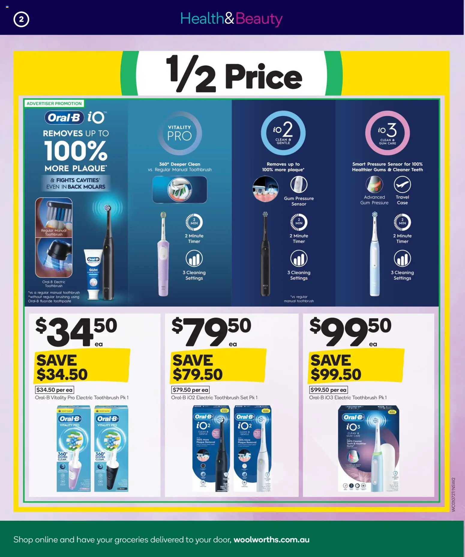 Woolworths catalogue - valid from 01/07/2026 | Page: 3 | Products: Cleaner, Toothbrush, Timer, Electric toothbrush