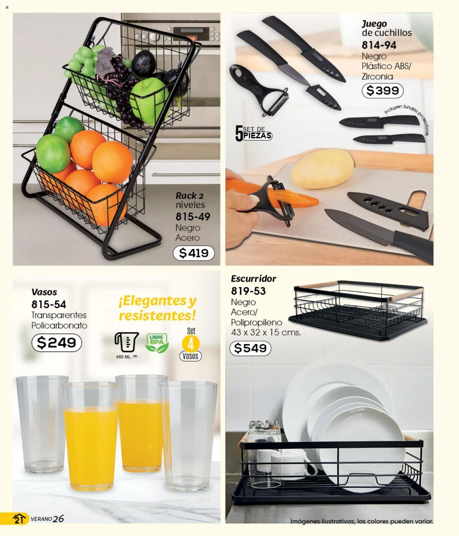 Nuevas ofertas de Cklass válidas en toda la República Mexicana desde el 05.03.2026. ¡Encuentra las mejores ofertas en Cklass catálogo Verano WE! | Página: 71 | Productos: Escurridor, Juego, Vasos