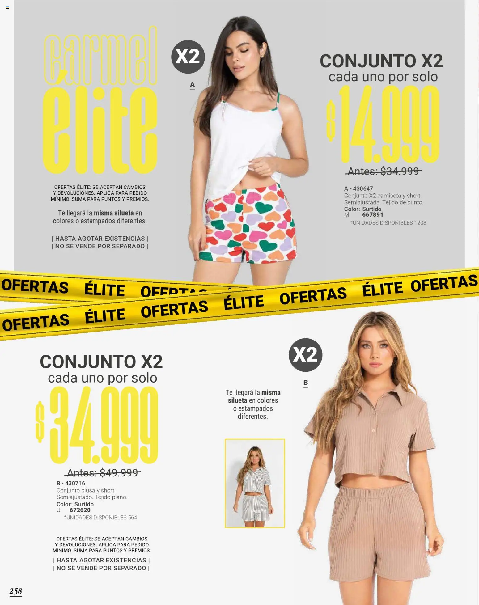 Carmel revista - valida desde el 01/04/2026 | Página: 258 | Productos: Té, Camiseta, Conjunto, Blusa