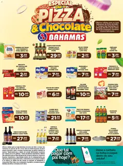 Bahamas Supermercados ofertas Dia da Pizza e Chocolate - Pré-Visualização do folheto da loja Bahamas Supermercados, válido de 06/07/2026