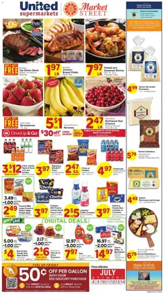 Preview of United Supermarkets weekly ads valid from 07/08/2026