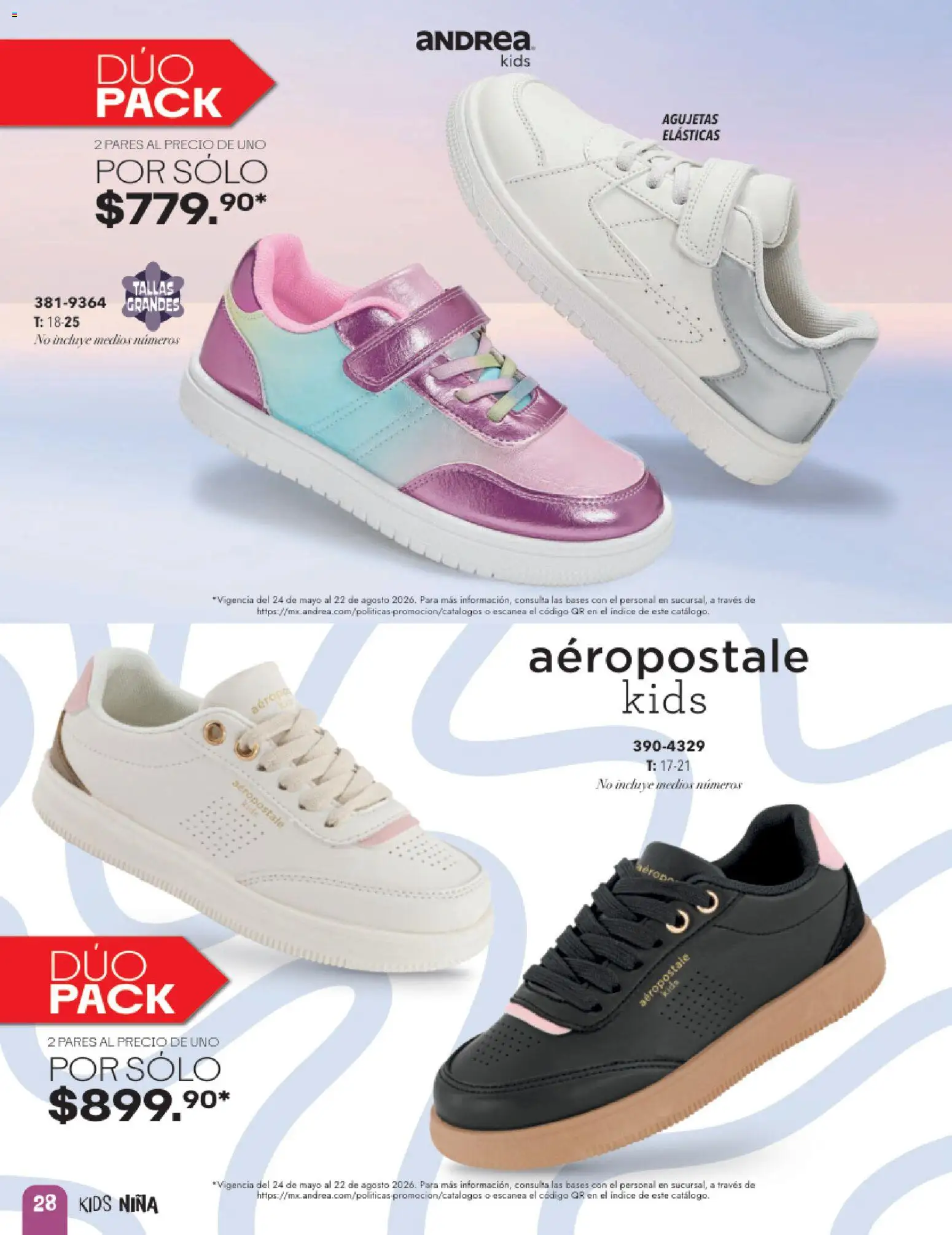 Nuevas ofertas de Andrea válidas en toda la República Mexicana desde el 24.05.2026. ¡Encuentra las mejores ofertas en Andrea catálogo Infantil! | Página: 28