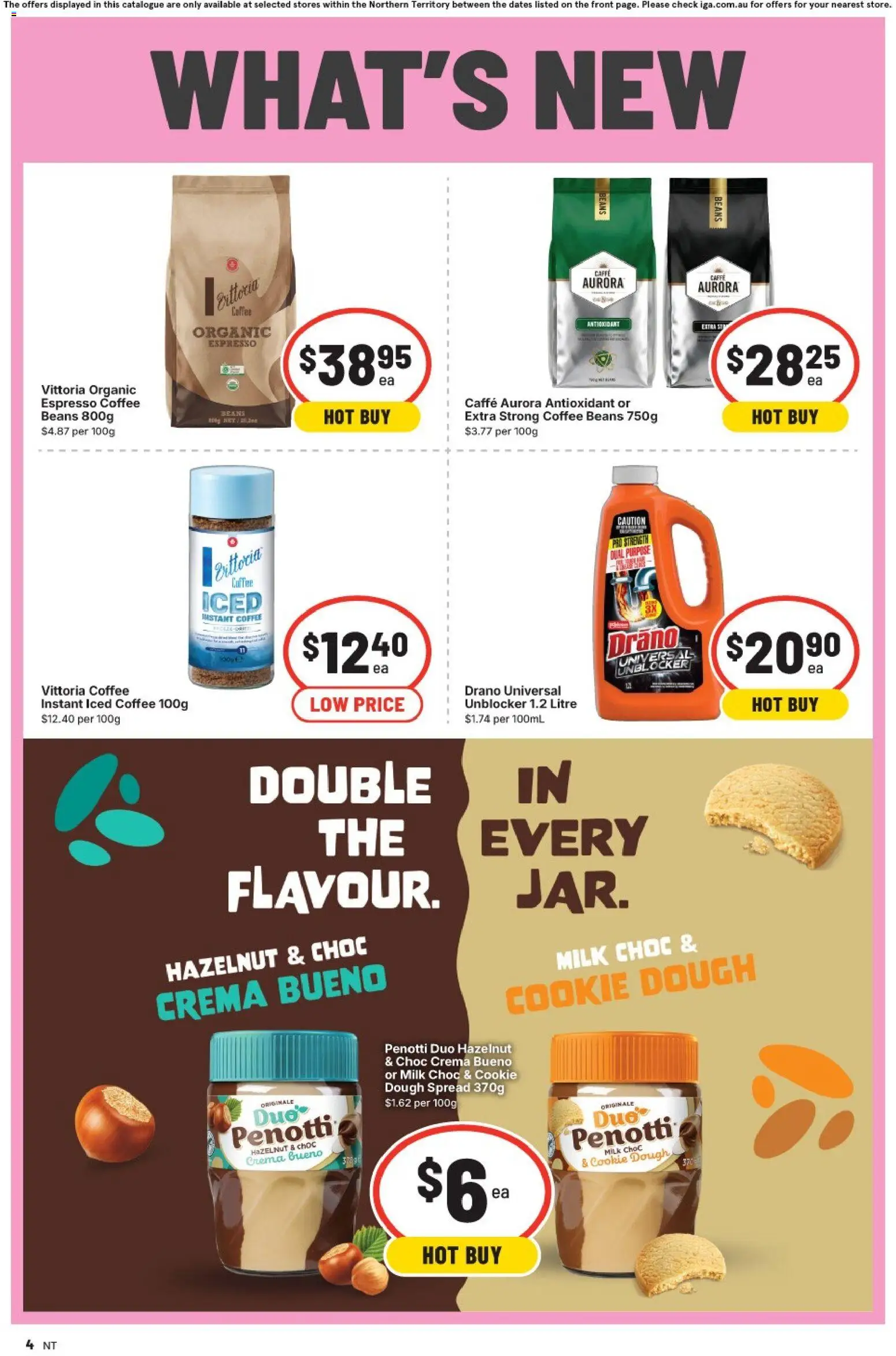 IGA catalogue - valid from 22/07/2026 | Page: 4 | Products: Milk, Coffee