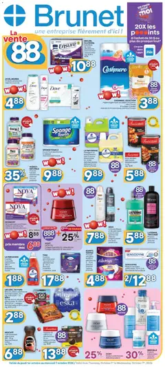Preview of Brunet weekly flyer / circulaire from shop Brunet valid from Oct 1, 2026