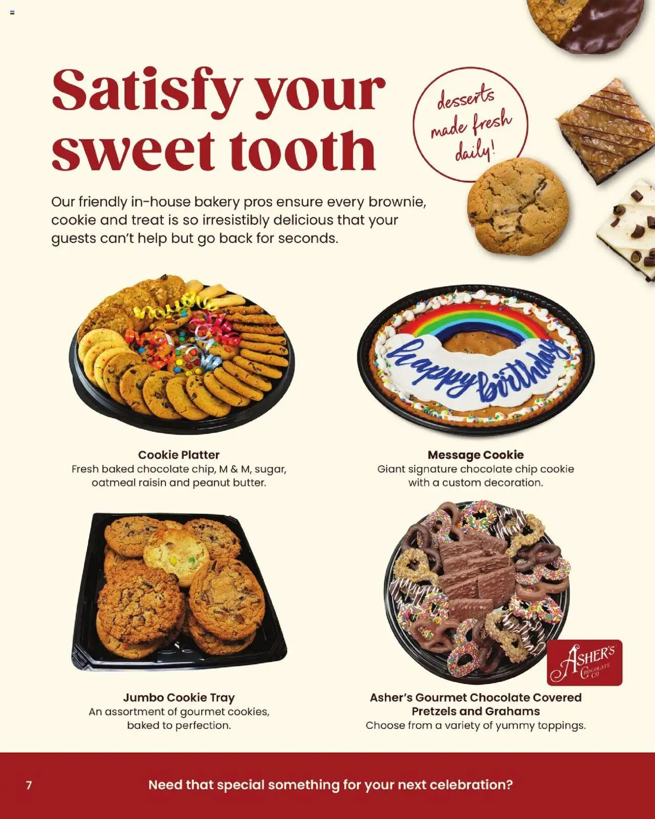 Acme Entertaining Guide - valid from 10/03/2025 | Page: 8 | Products: Bakery, Chocolate, Oatmeal, Chocolate Chip