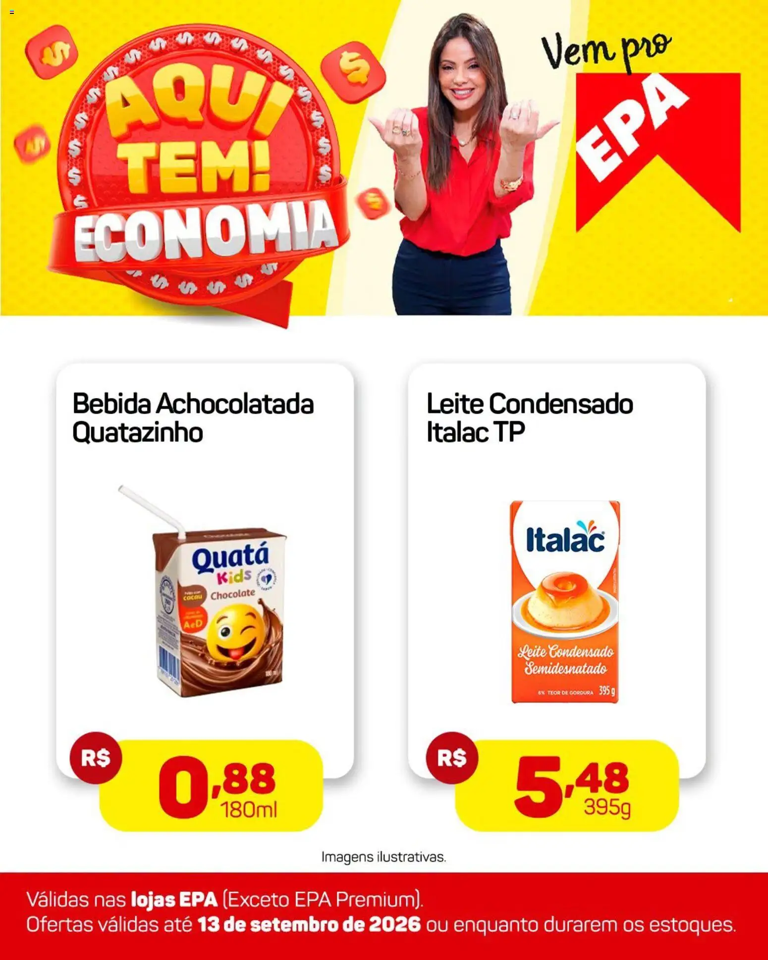 EPA Folheto - válido de 07/09/2026 | Página: 4 | Produtos: Leite, Chocolate, Bebida, Leite condensado