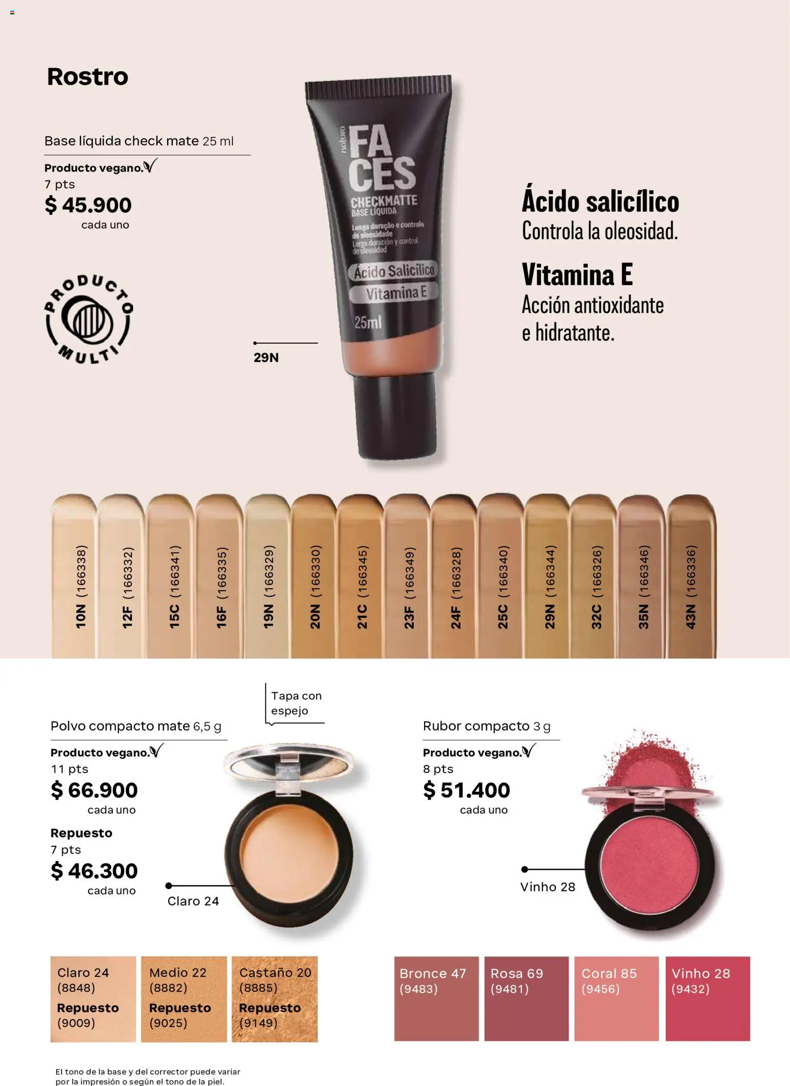 Natura revista - valida desde el 11.06.2026 | Página: 82 | Productos: Polvo compacto, Rubor, Espejo, Polvo