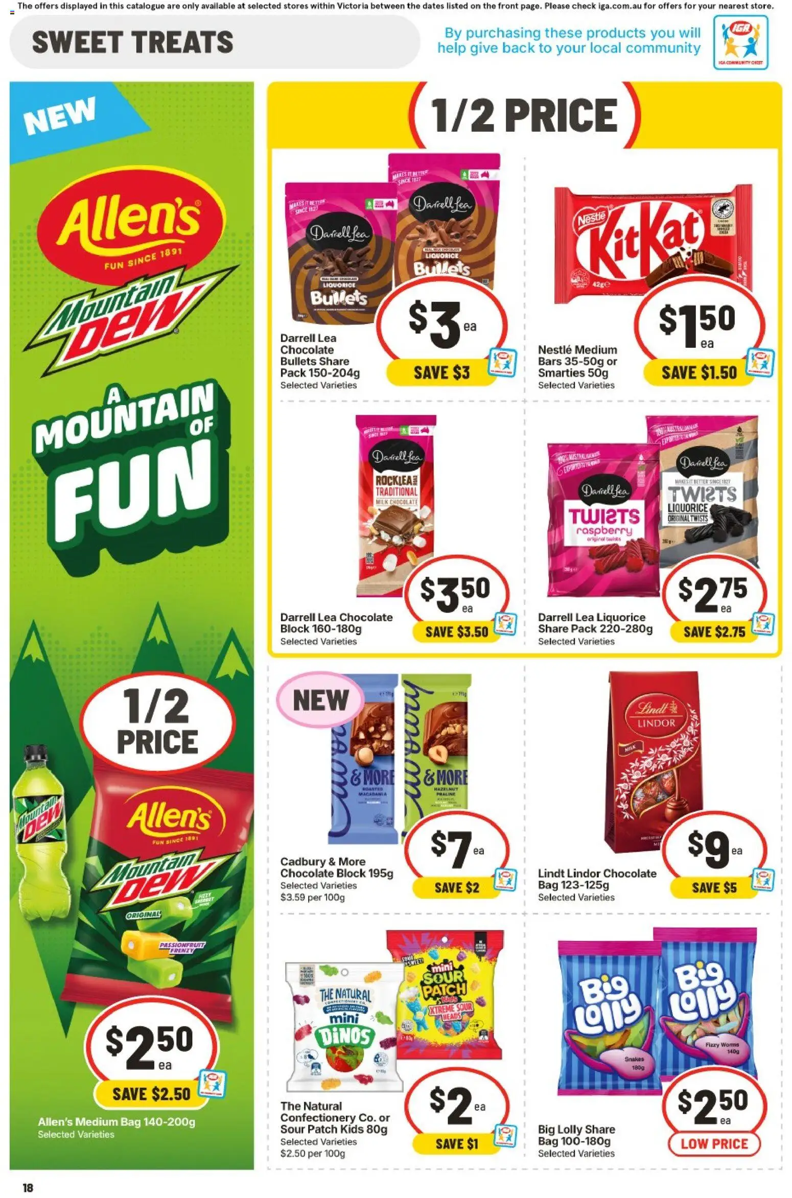 IGA catalogue - valid from 10.06.2026 | Page: 16 | Products: Milk, Chocolate, Raspberry, Bag