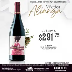 Vista previa de Bodegas Alianza catálogo Viñedos Alianza, nuevo folleto de la tienda, válido en México a partir del 19/10/2026