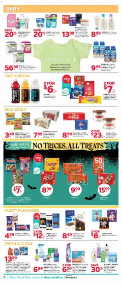 Preview of Rexall weekly flyer / circulaire from shop Rexall valid from Sep 25, 2026 | Page: 17 | Products: Chips, Water, Sugar, Milk