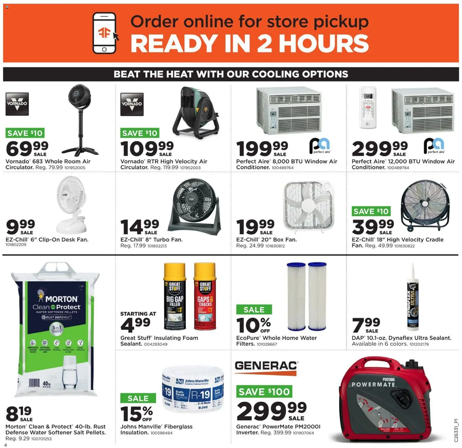 Mills Fleet Farm Weekly Ad - valid from 08/10/2026 | Page: 6 | Products: Box, Water, Salt, Foam