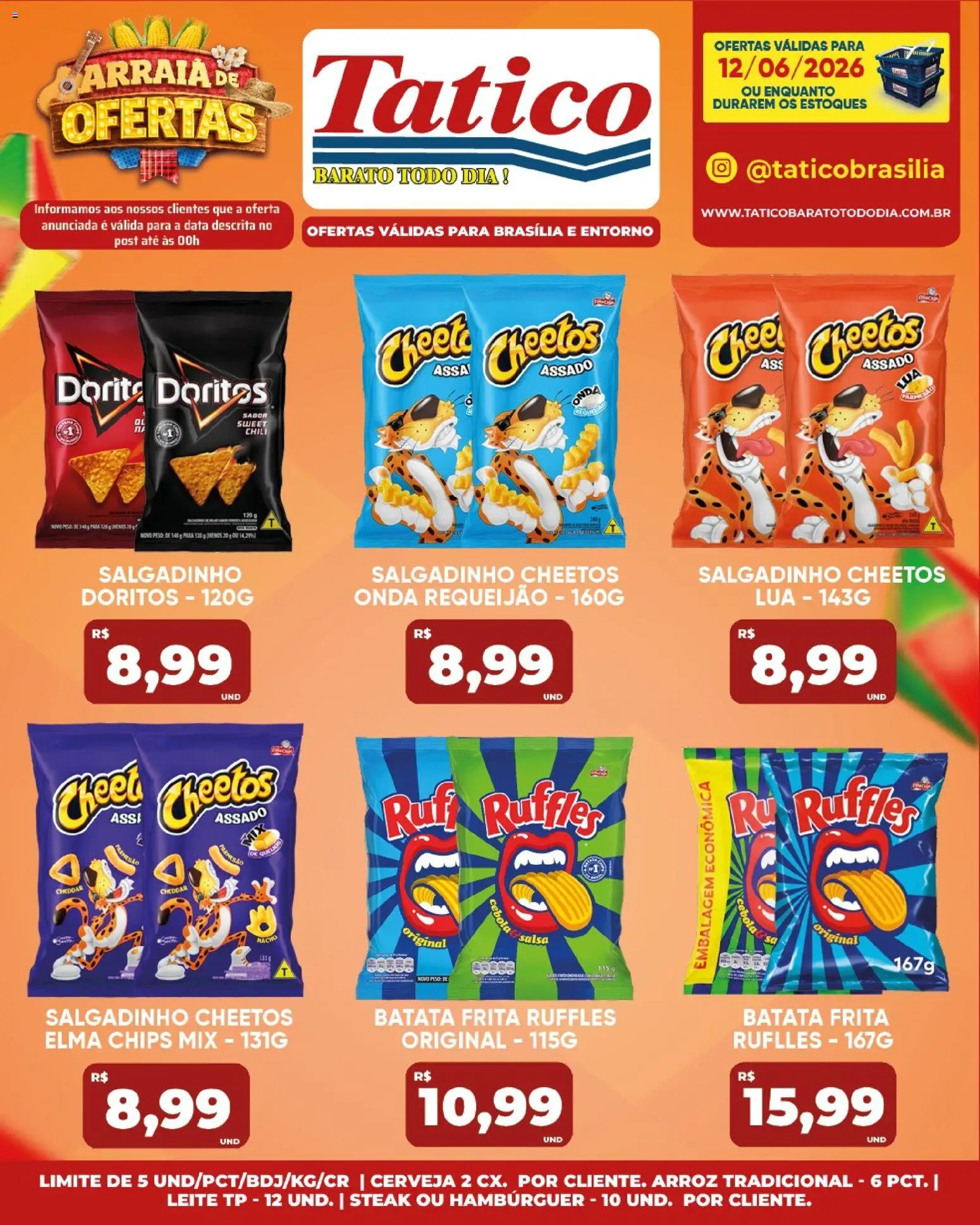 Tatico Folheto - válido de 13.06.2026 | Página: 35 | Produtos: Arroz, Batata, Requeijão, Batata frita